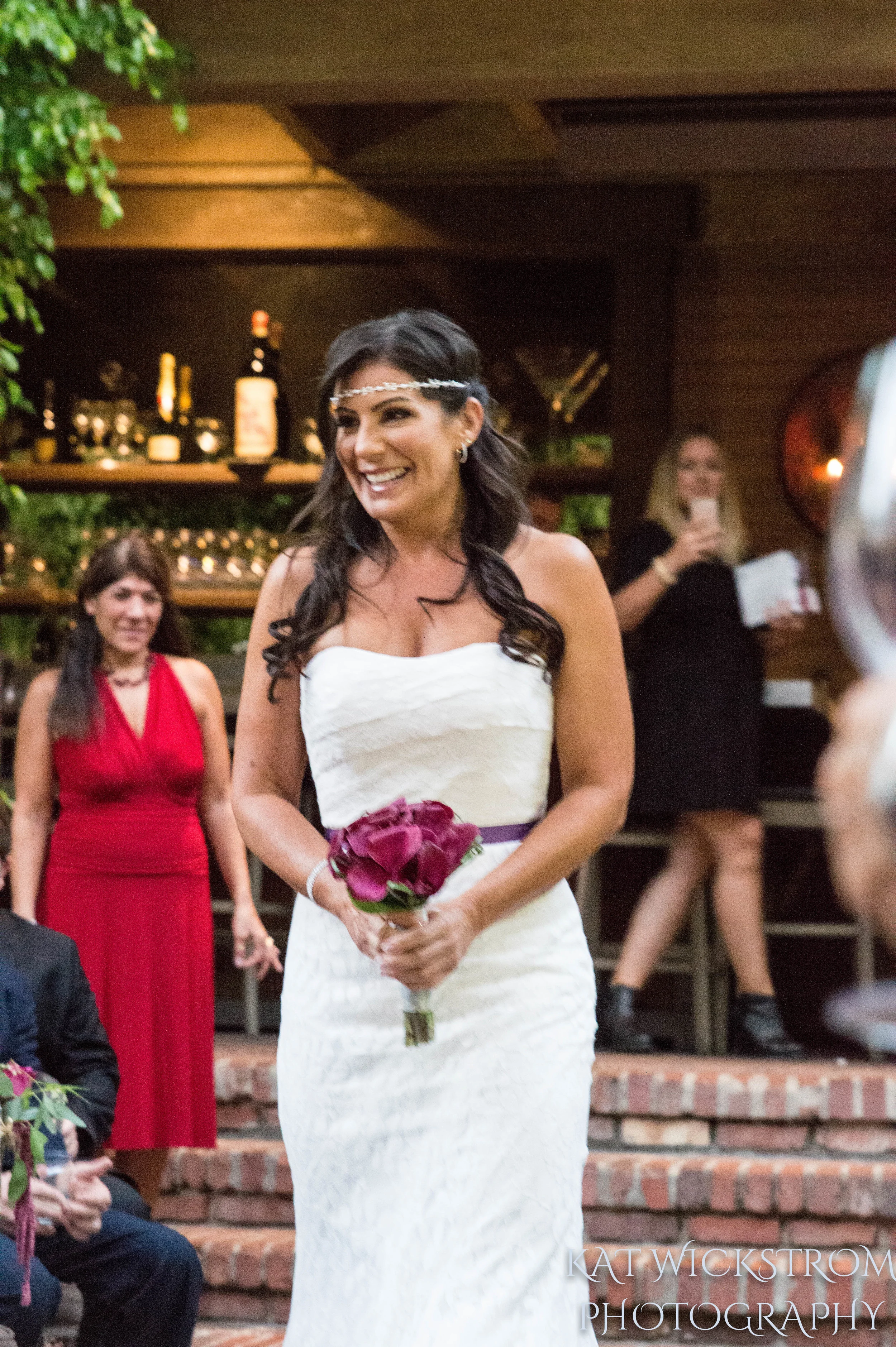 Woodland Hills CA Villa Restaurant Ceremony Wedding Bride 