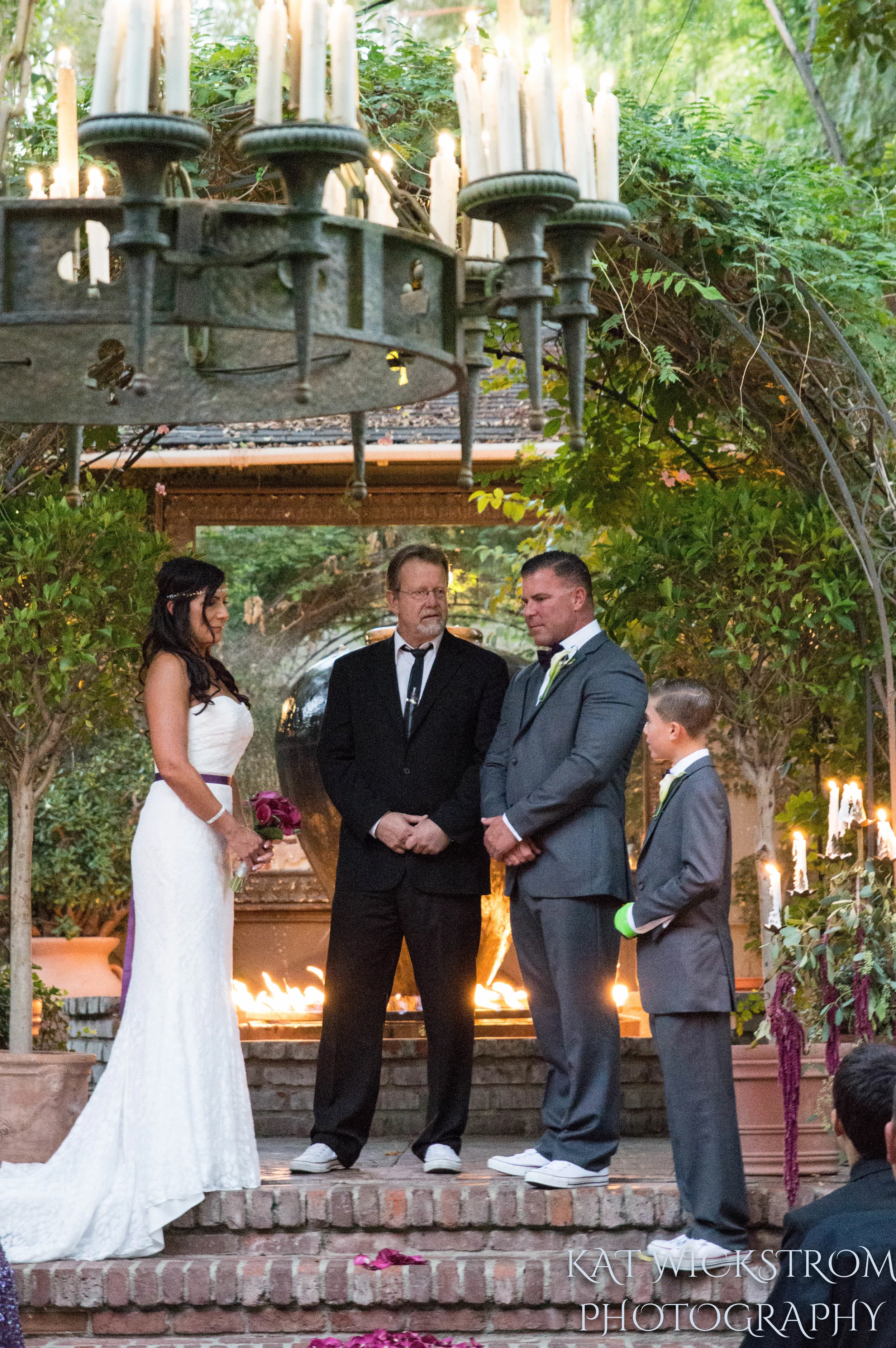 Woodland Hills CA Villa Restaurant Wedding Ceremony