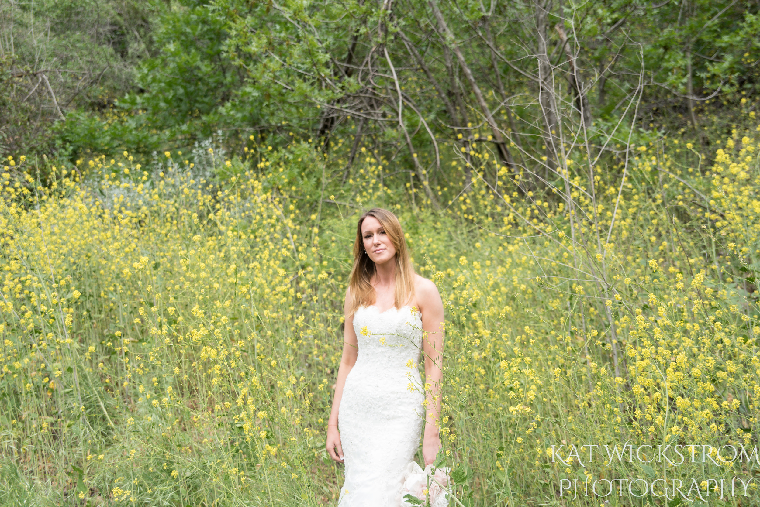Solstice Canyon Malibu Rustic Wedding Flower Field Bridal Portrait