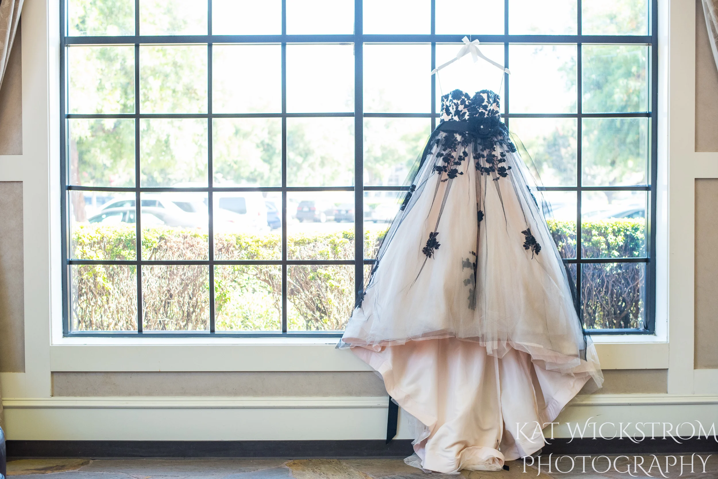 This dress! White with black flowers, it was a non-traditional dress for sure.&nbsp;