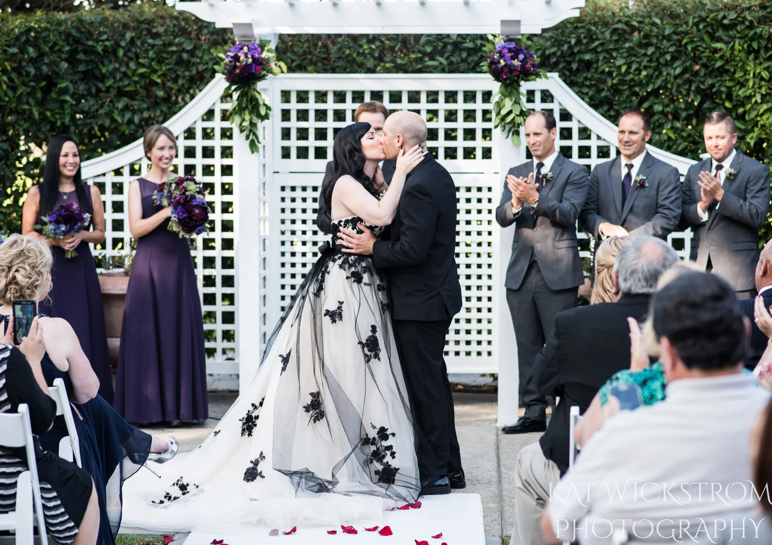 first kiss after marriage vows