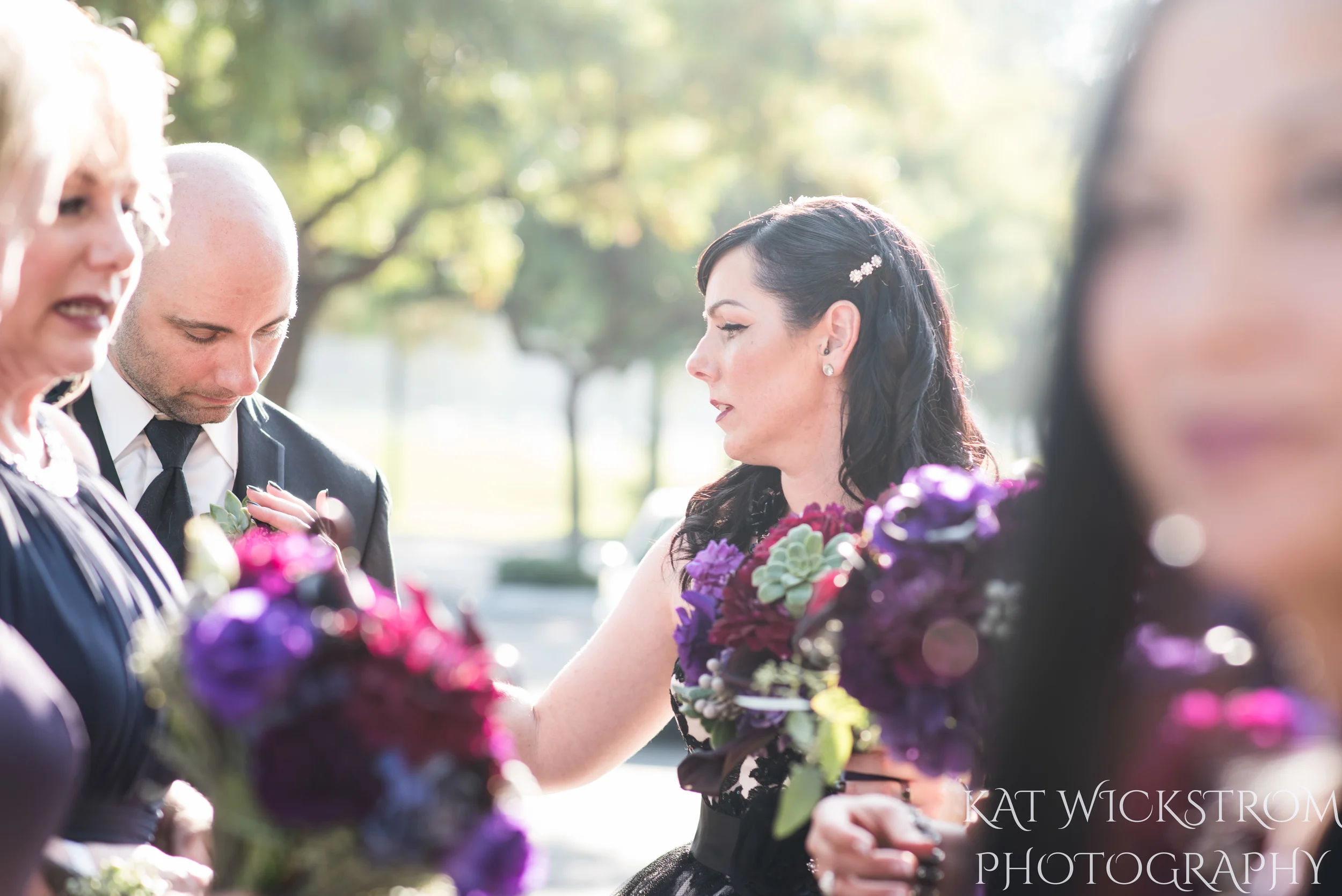 lighting on the bride