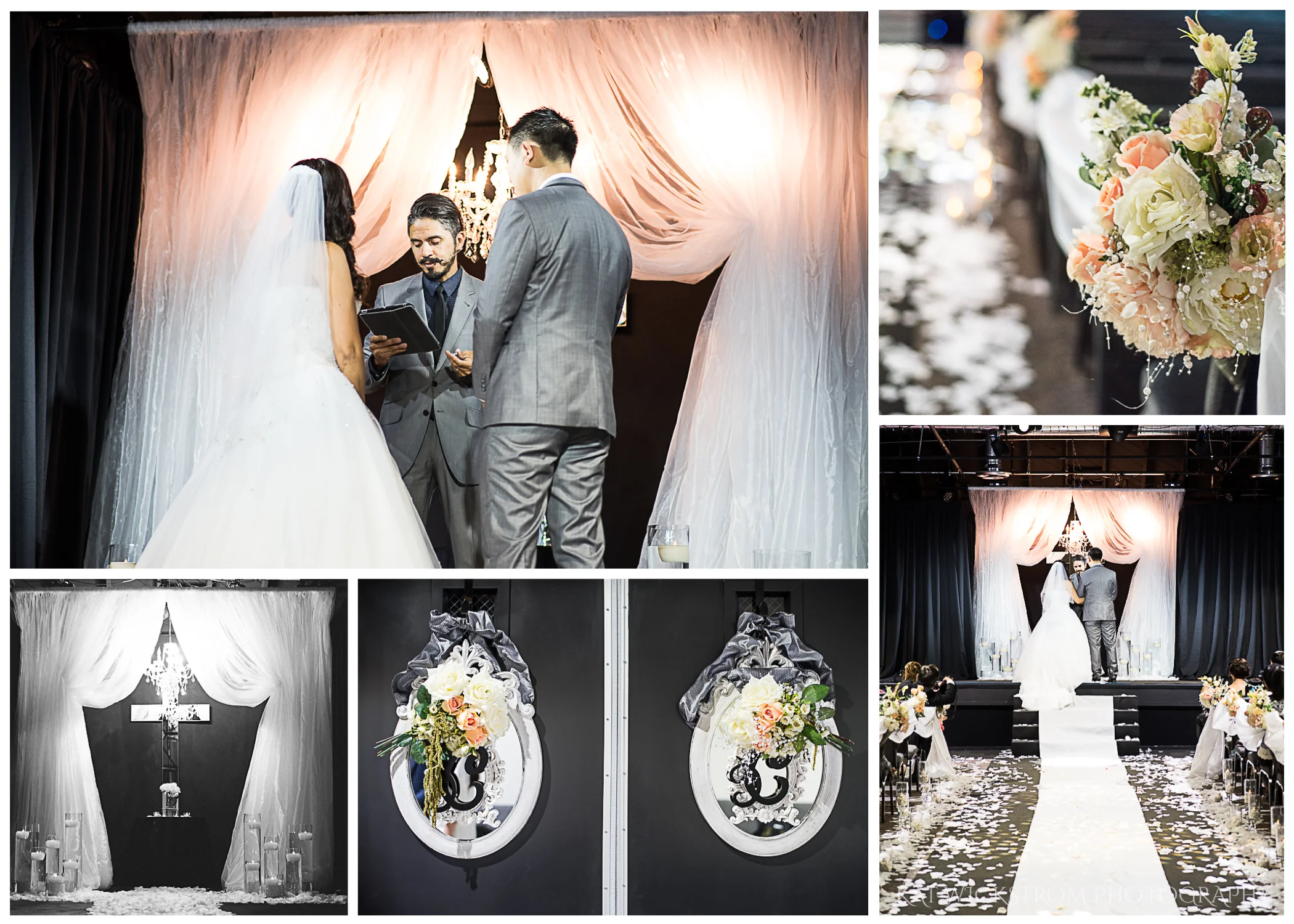 Wedding time! I loved the two signs on the doors leading into the church.&nbsp;