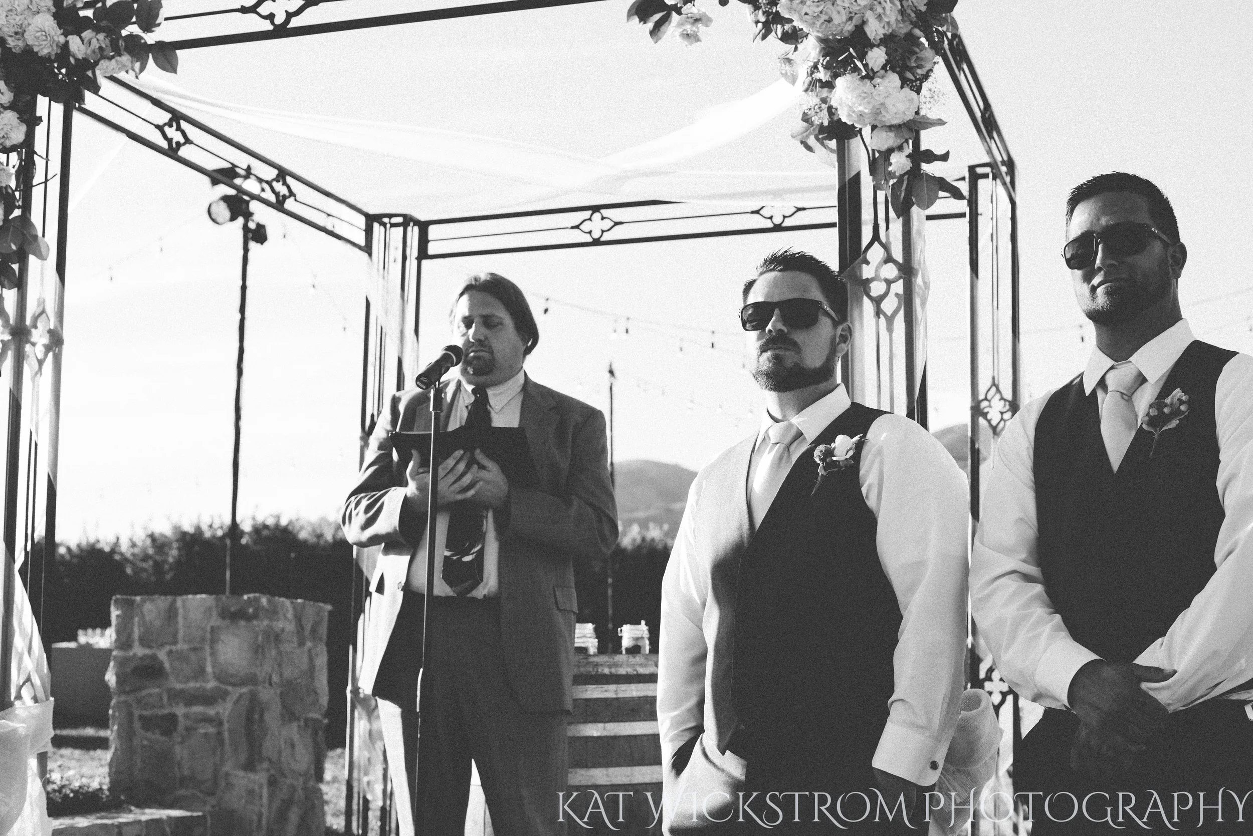 He waits for his bride patiently.&nbsp;