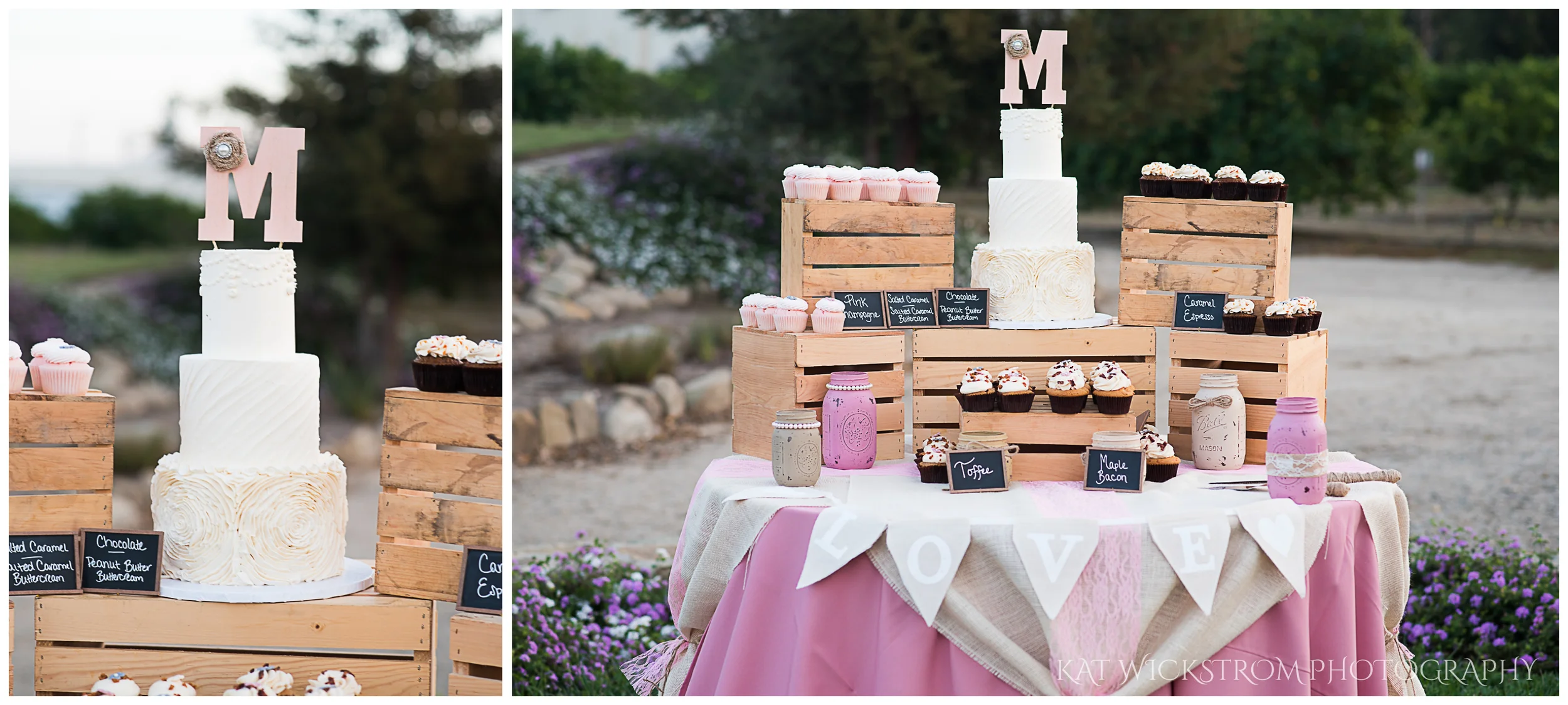 How cute is this cake surrounded by cupcakes?!