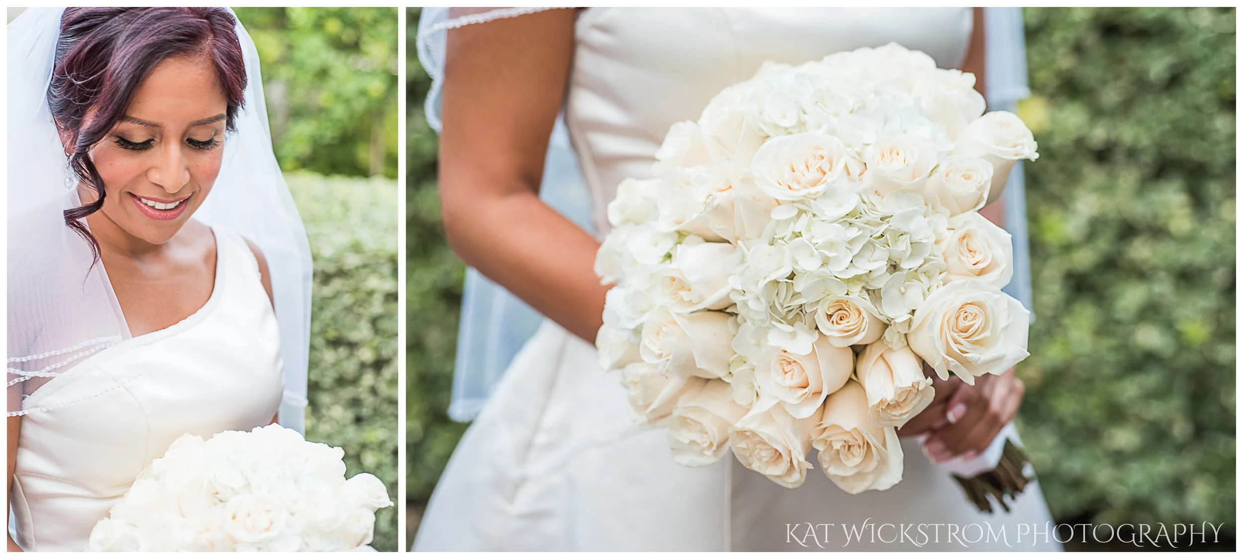 The bride was absolutely gorgeous and her bouquet was simple yet elegant.