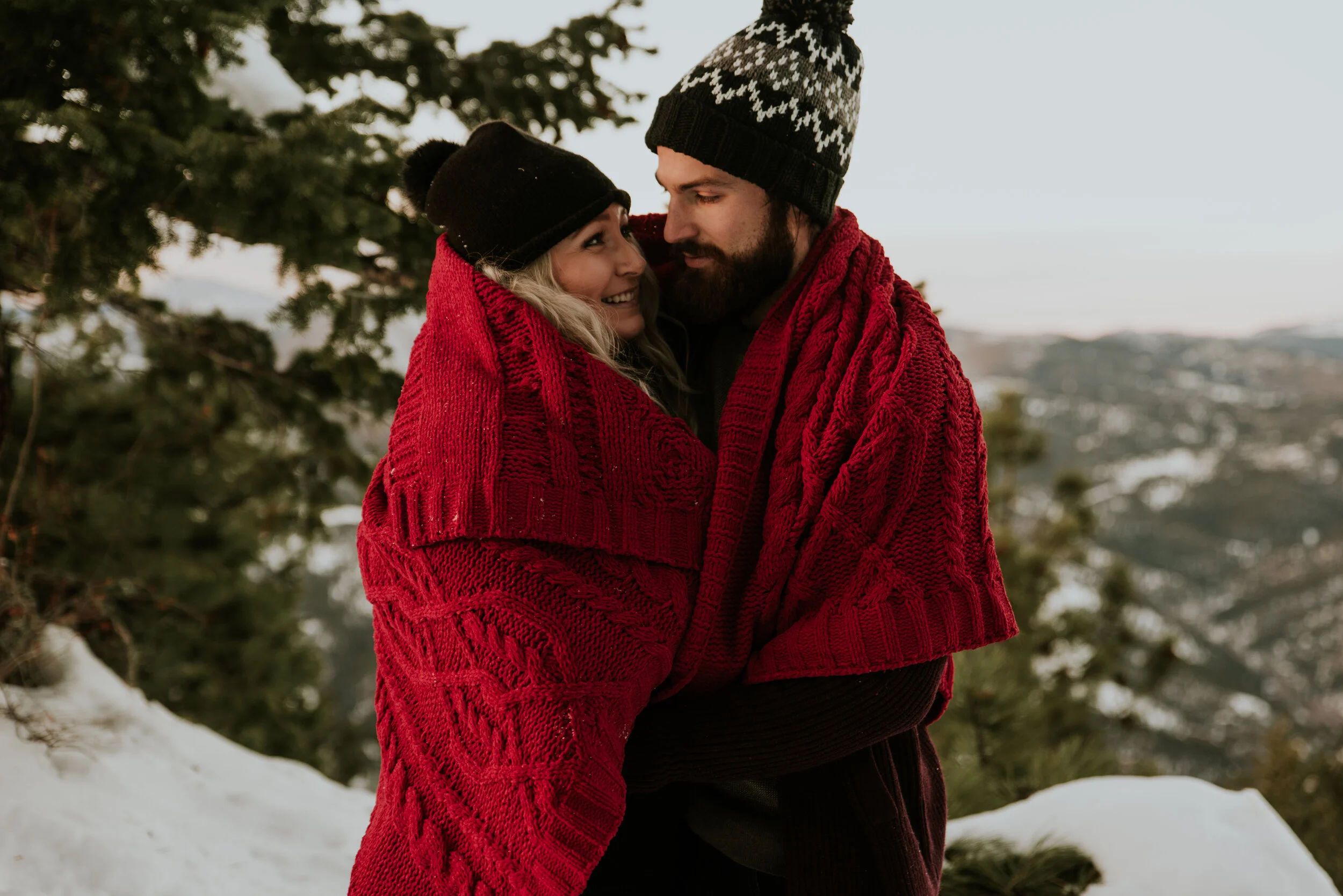 cozy-blanket-engagement-photo