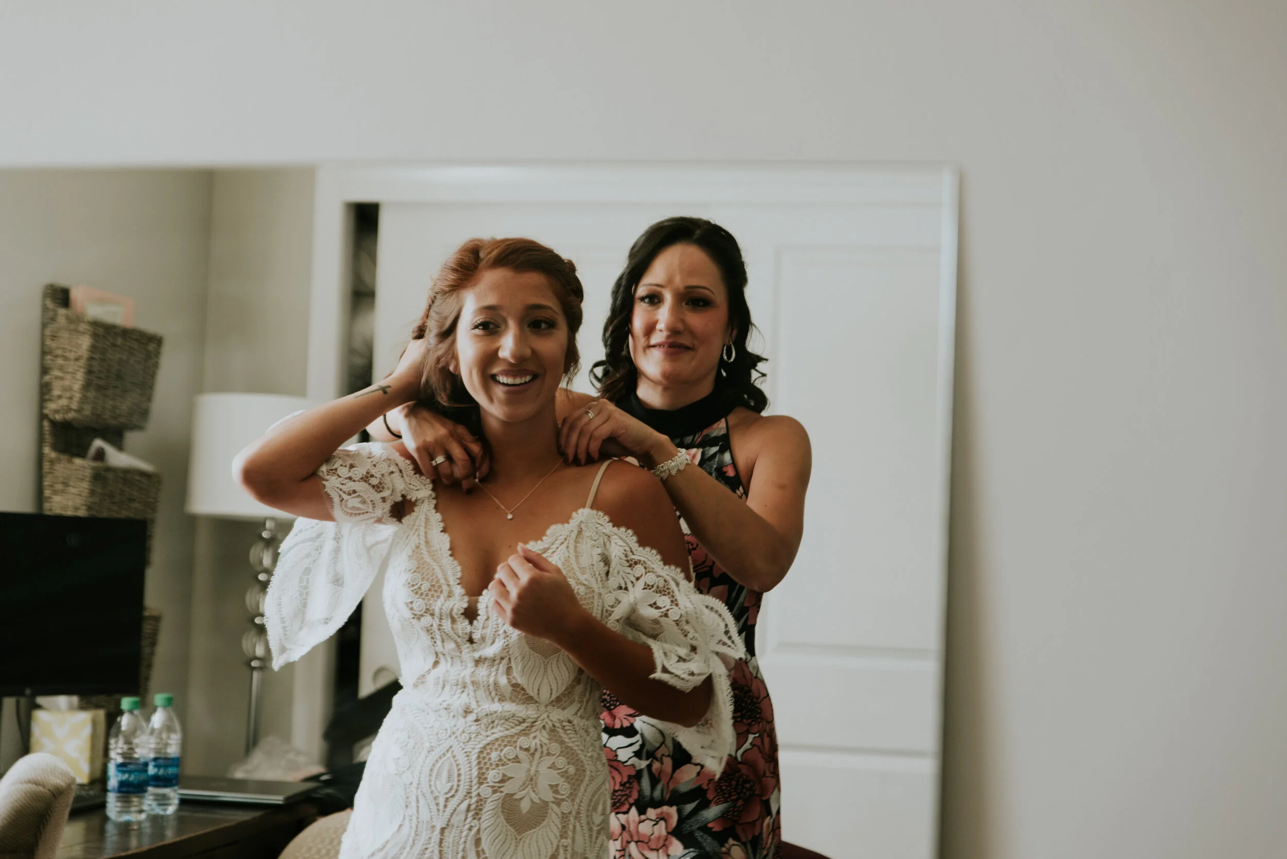 Mother and daughter during an elopement with family