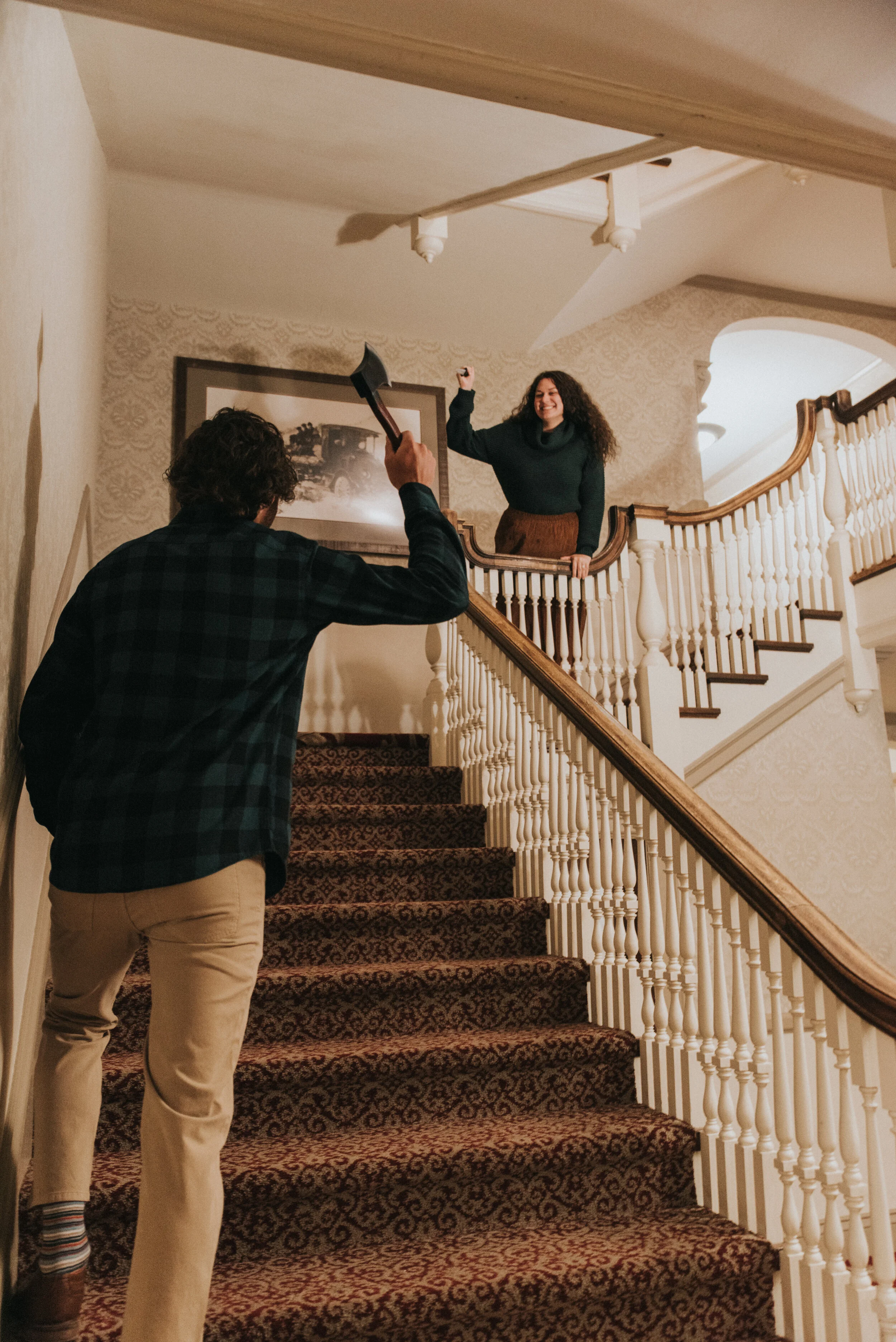 funny_engagement_photo_of_the_shining_at_the_stanley_staircase