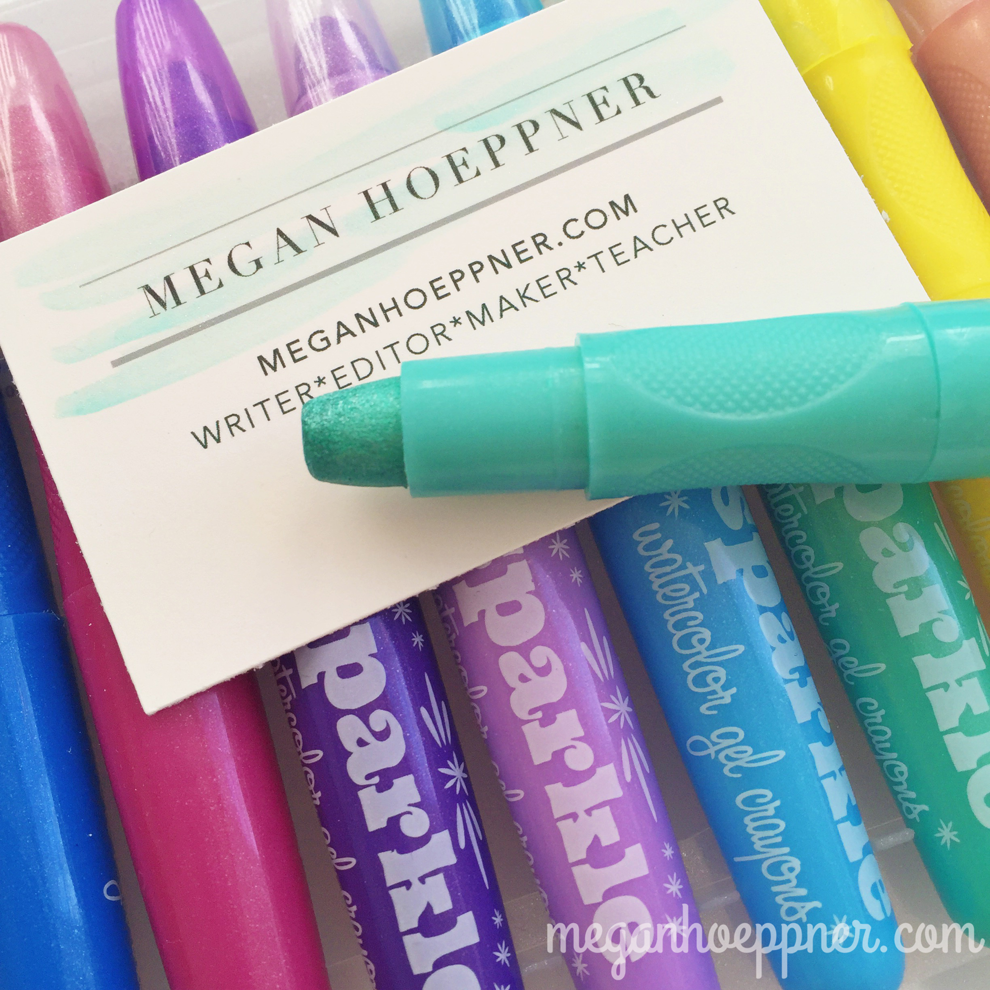 More About Sparkle Watercolor Gel Crayons (and card opinions needed) —  Megan Hoeppner