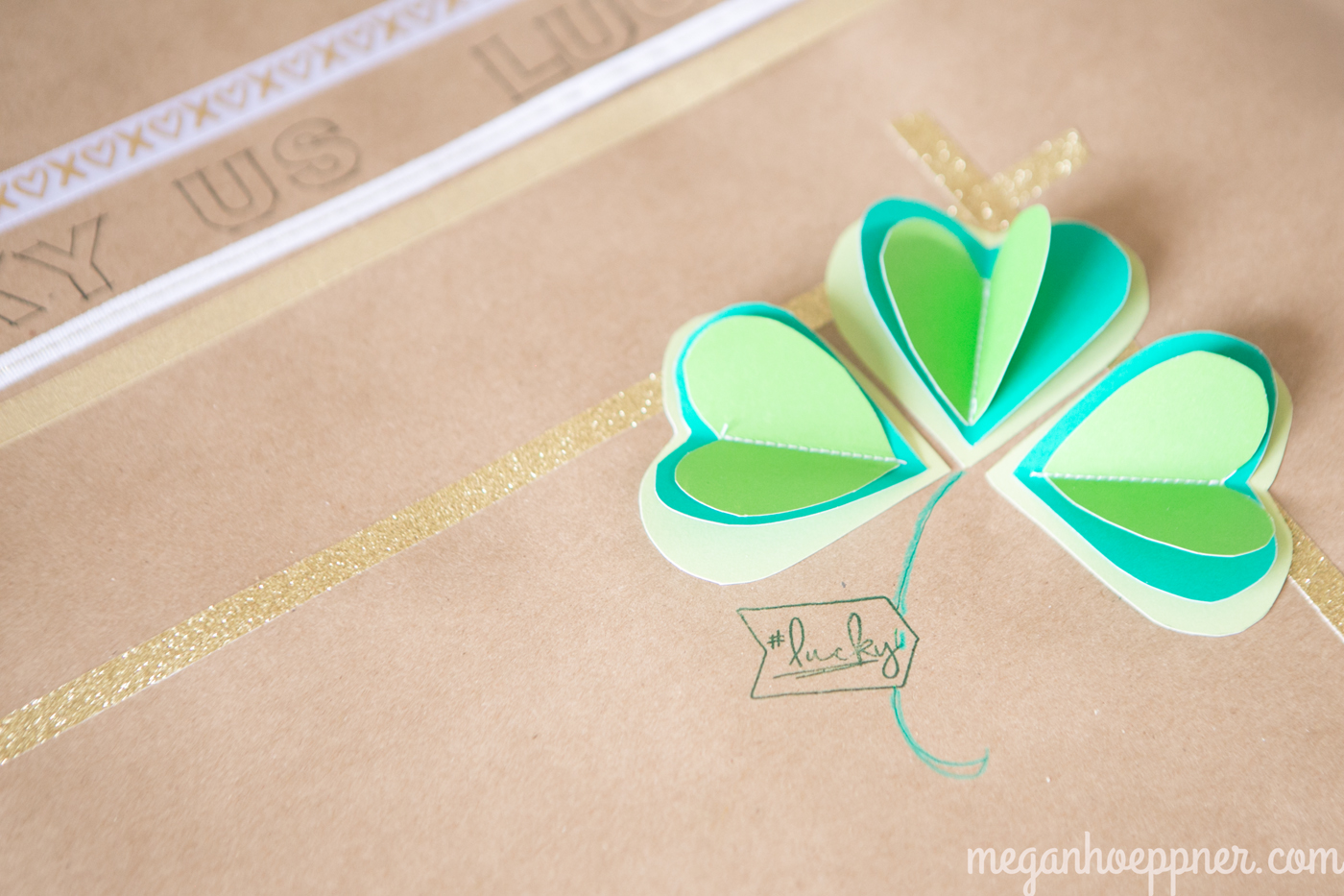 I used the Some Kinda Wonderful stamp set from Close To My Heart to create the #lucky tag.
