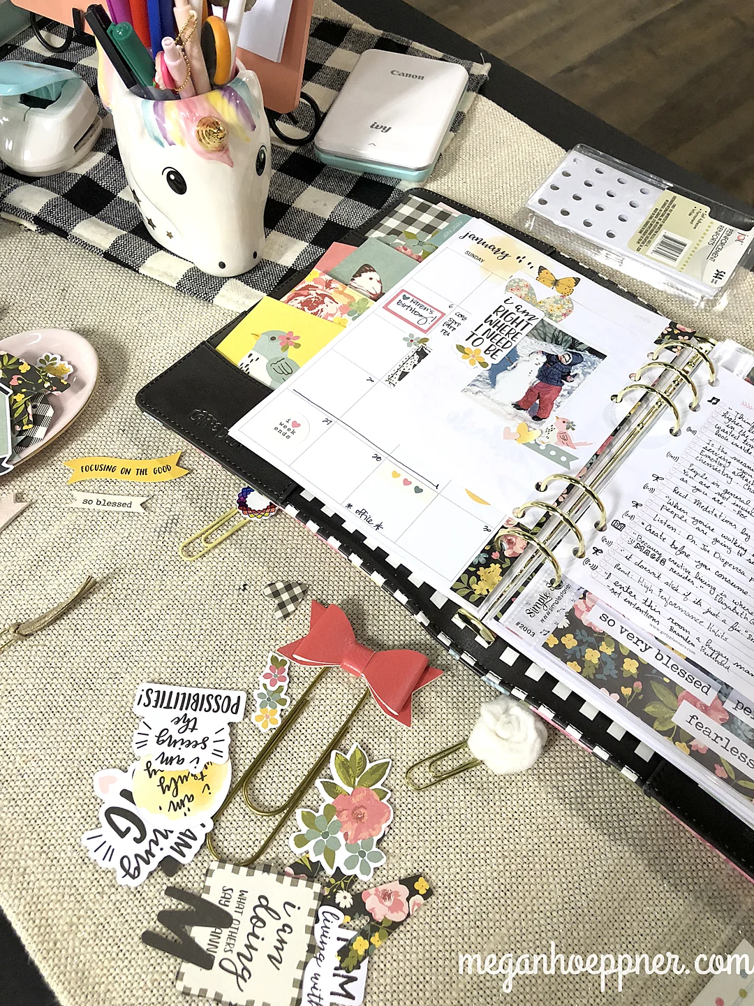 diy planner clips