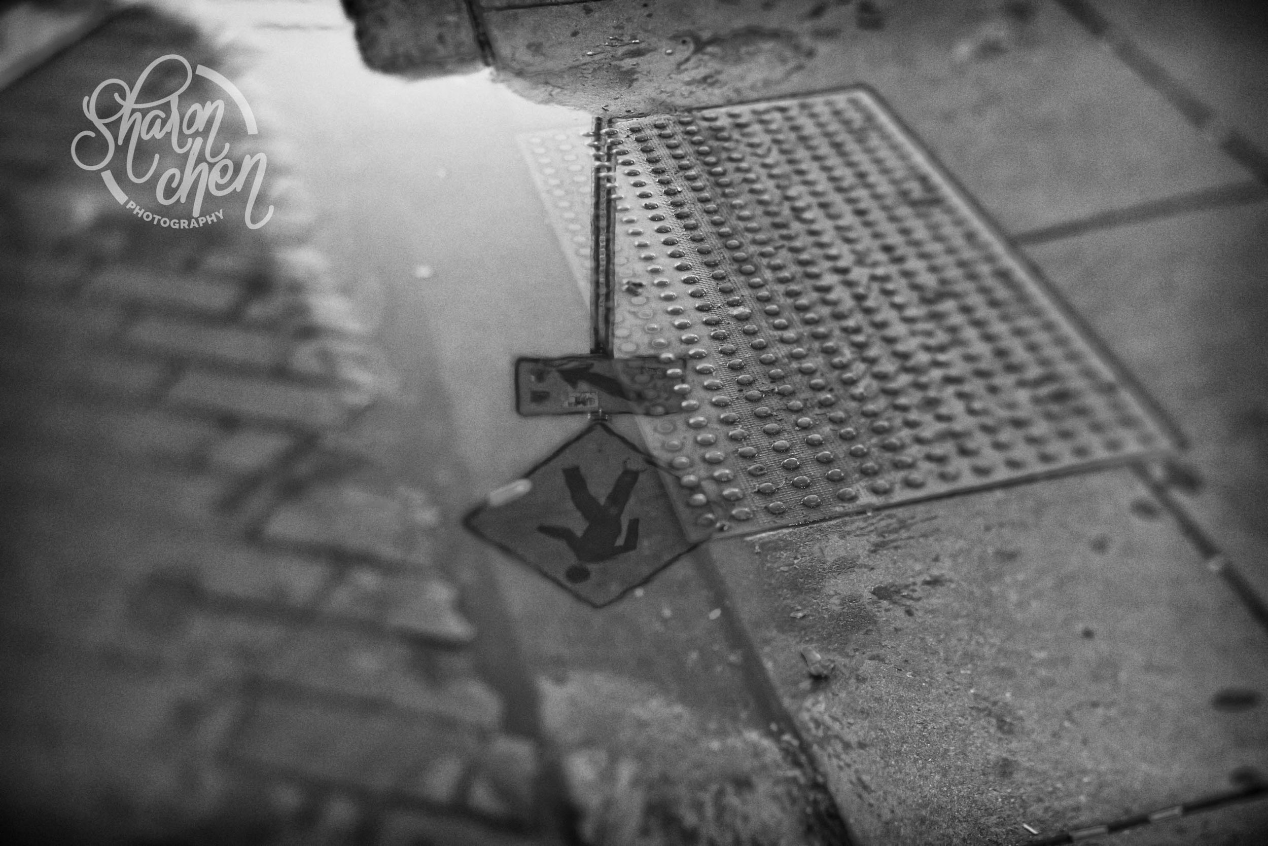 Cross here.