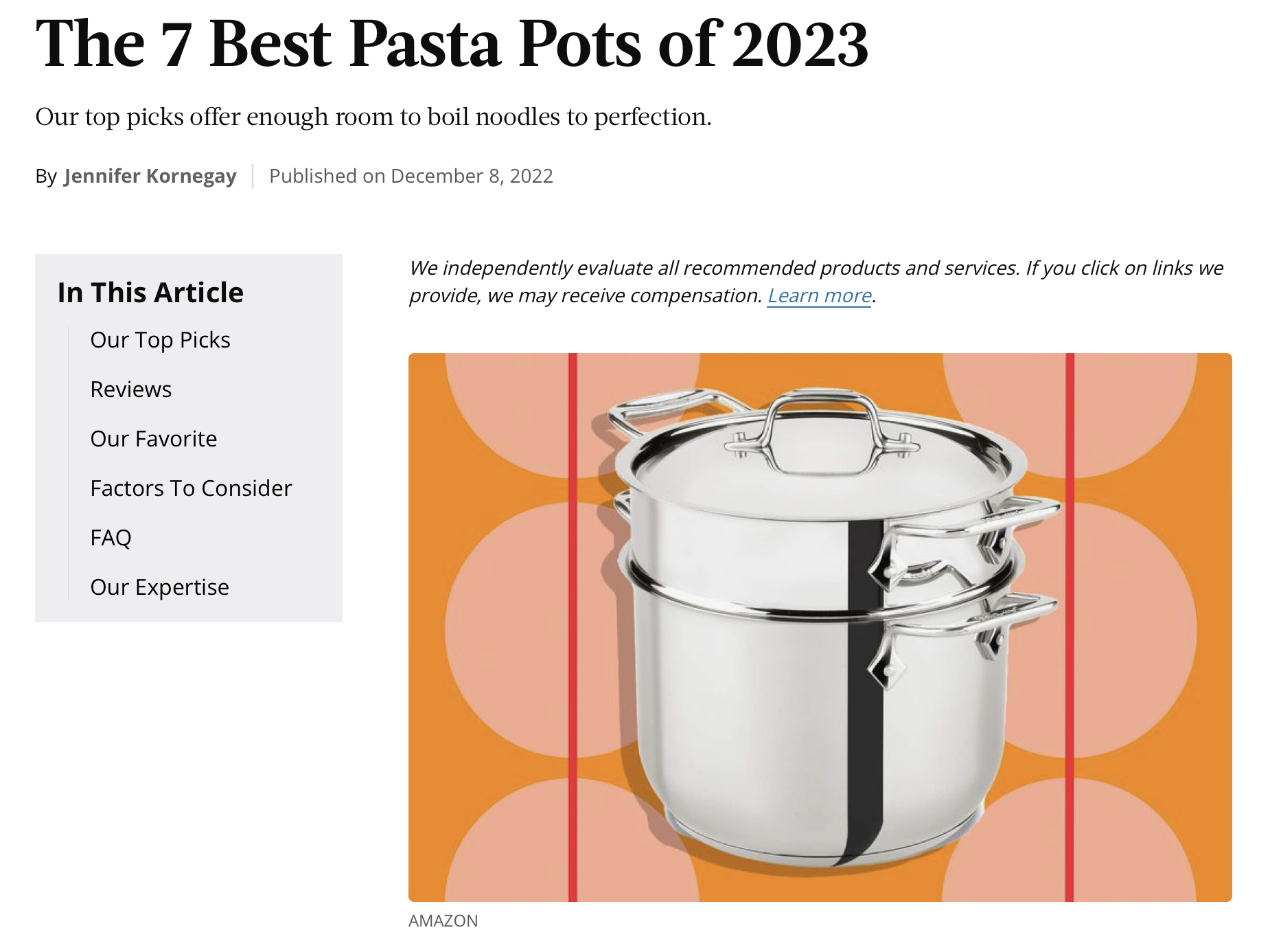 The 7 Best Pasta Pots of 2023