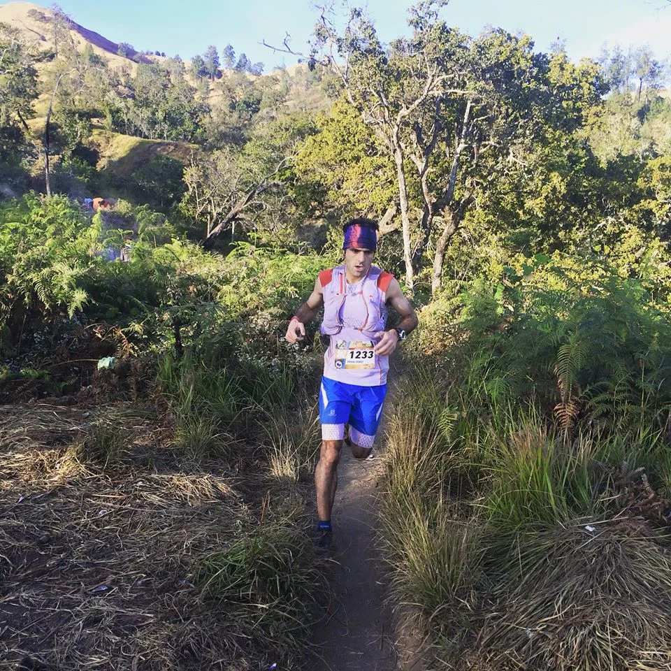 Daniel Perez was unstoppable on the 21km Rinjani Altitude Run (RAR)