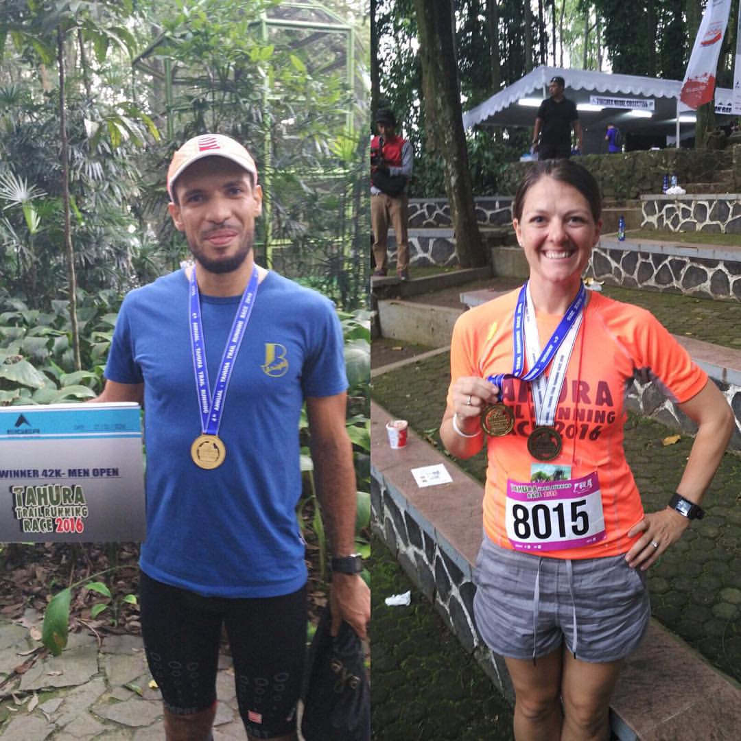 The champions of the 2016 Tahura Trail Marathon