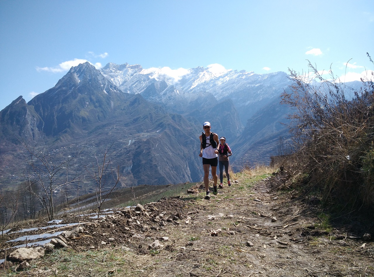 Fantastic high mountain backdrops all along the UT Wenchuan trail
