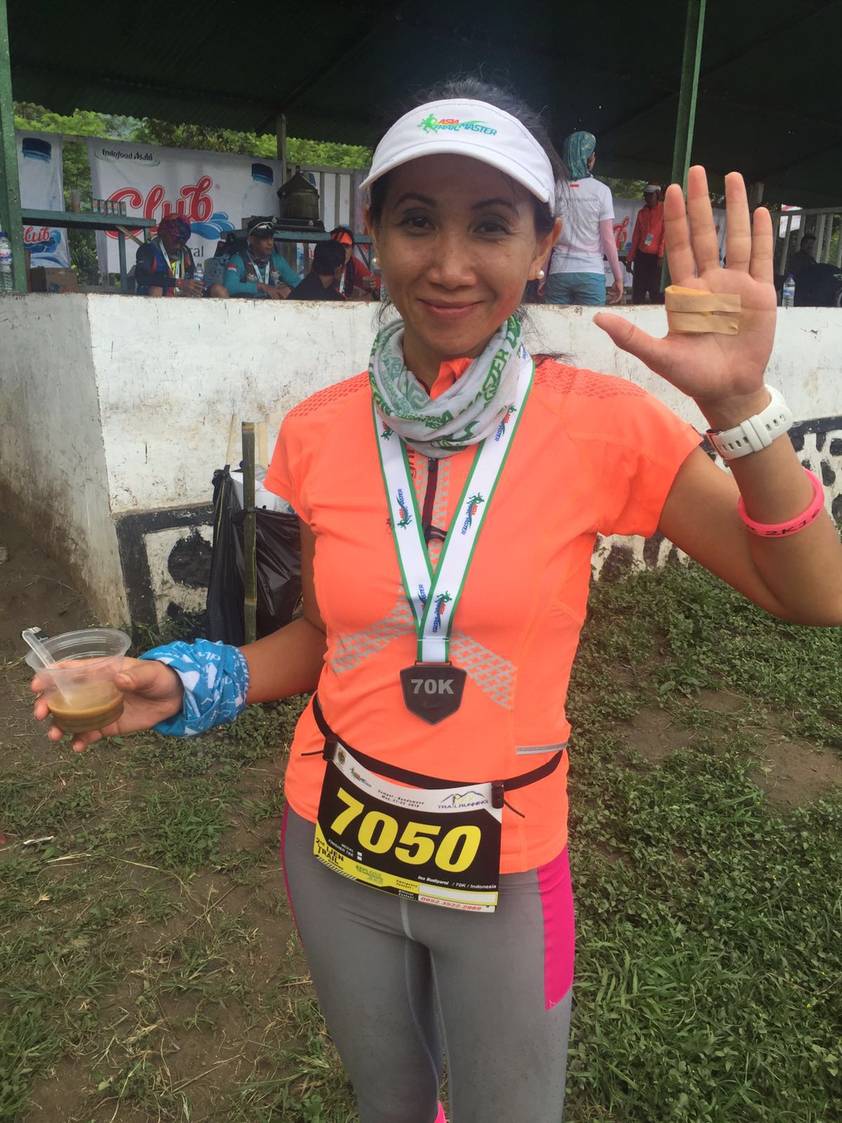 Ina Budiyarni had the scare of a lifetime when monkeys jumped on her at dawn