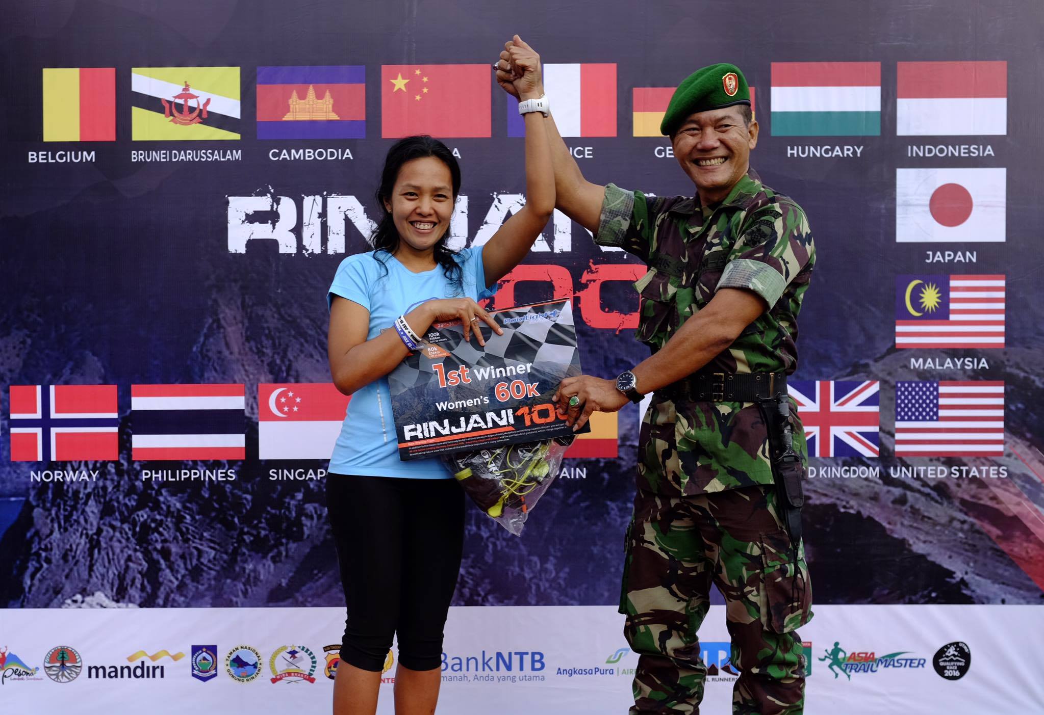 Patricia Shindy - only woman to finish the 60 km race last weekend! 