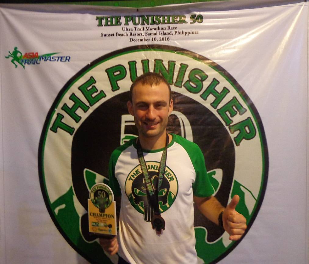 Race winner Vincent Durier from France