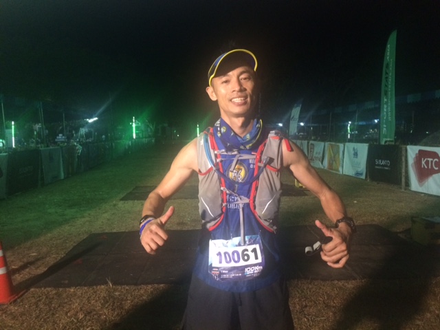 Nikom was the first male Thai 100k finisher in 4th place