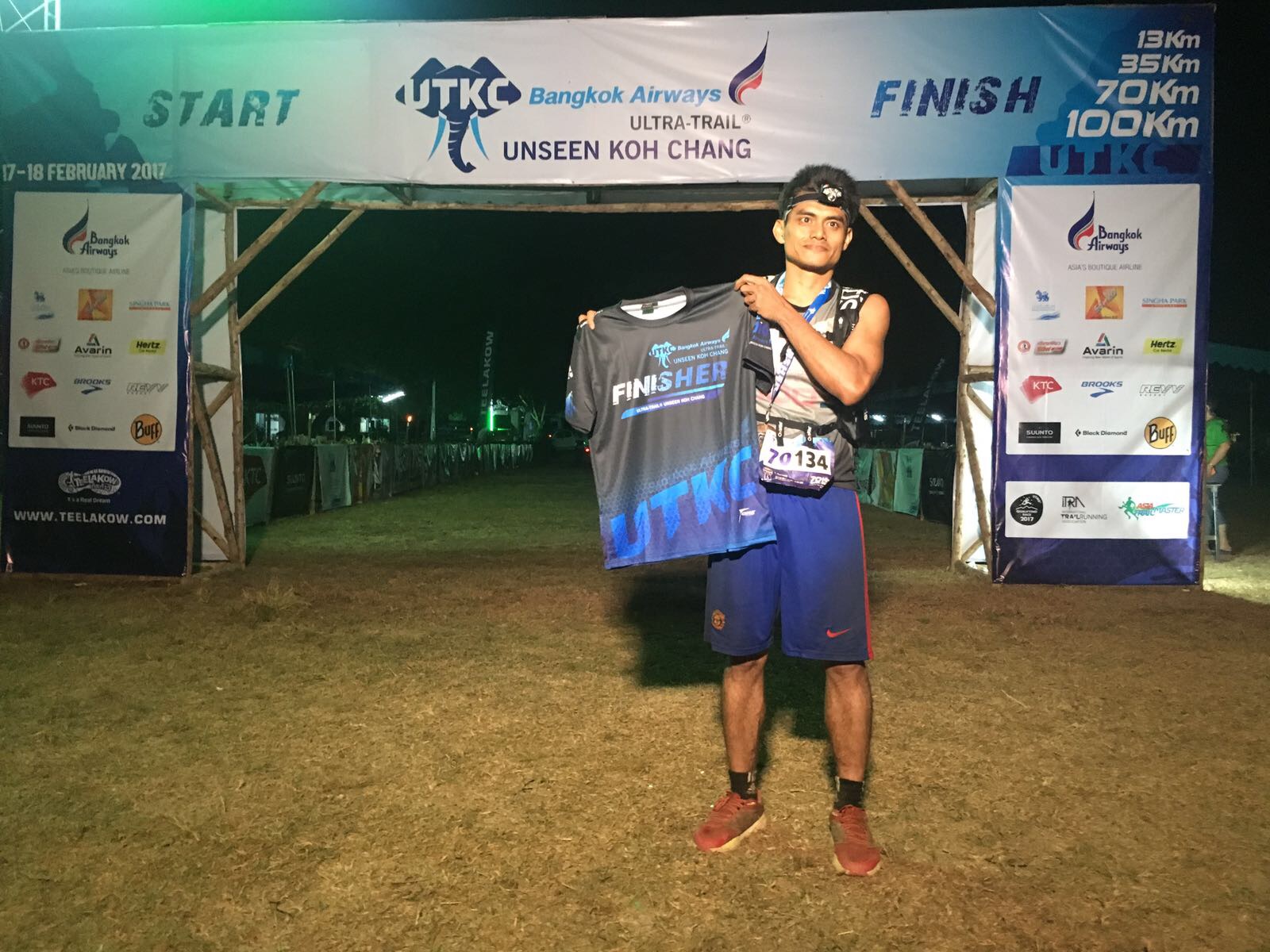 The last official finisher of the 100k also had his moment of glory