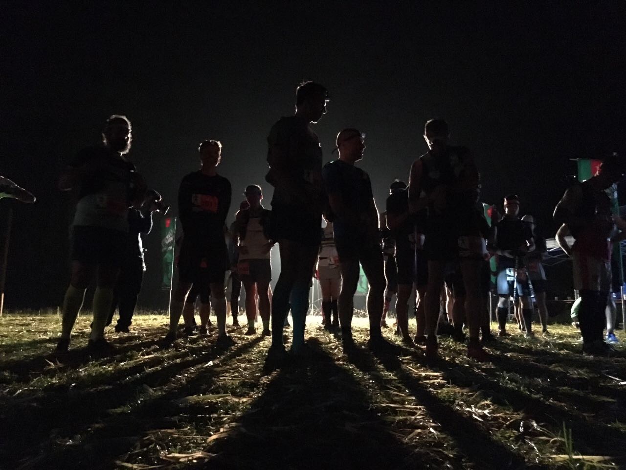 The 70k race started at night time