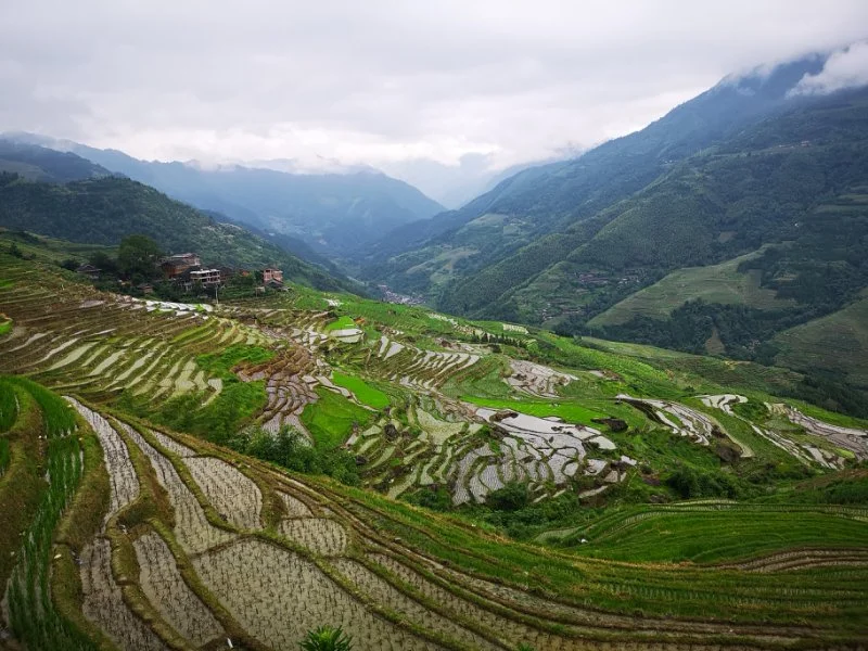 Fantastic viewpoints along the course of the Long Ji Terrace Ultra Trail