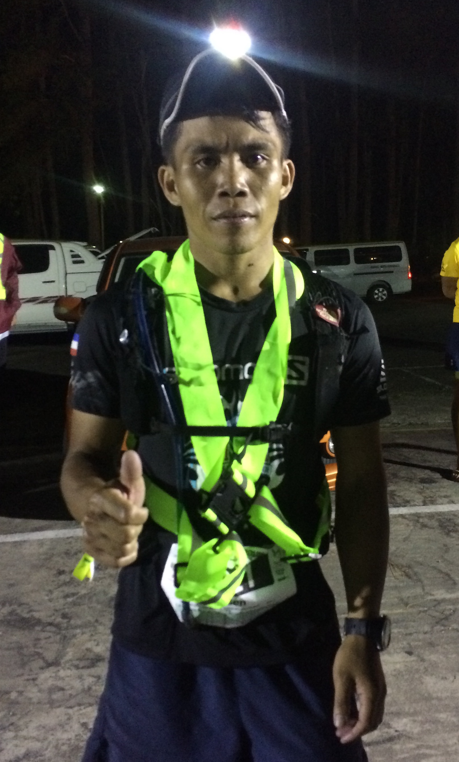 Wilsen Singgen is another Sabahan on the podium of the 100k, passing Milton Amat in the final kilometres