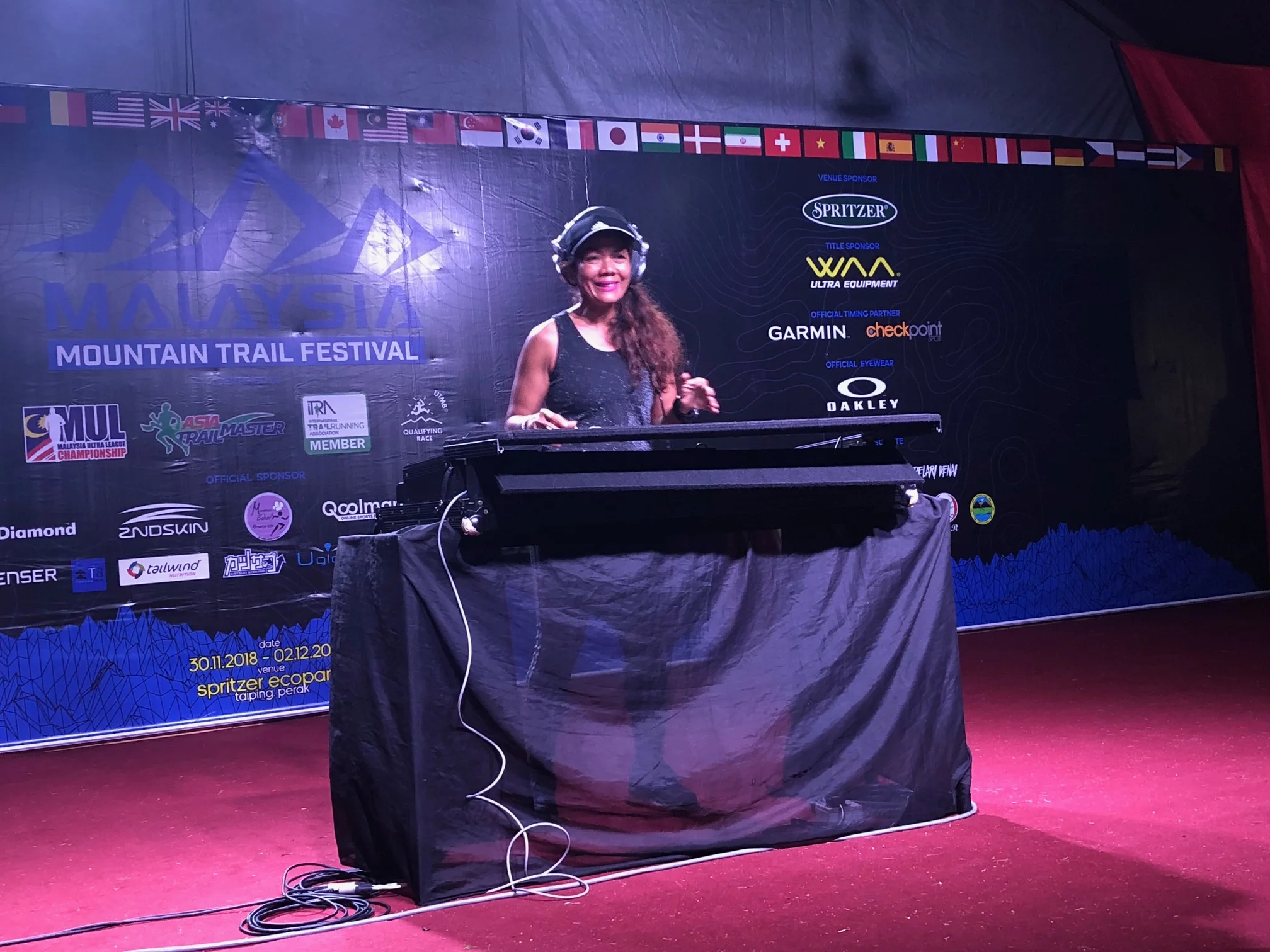 2-Star Grandmaster Lily Suryani spinning the wheels at night