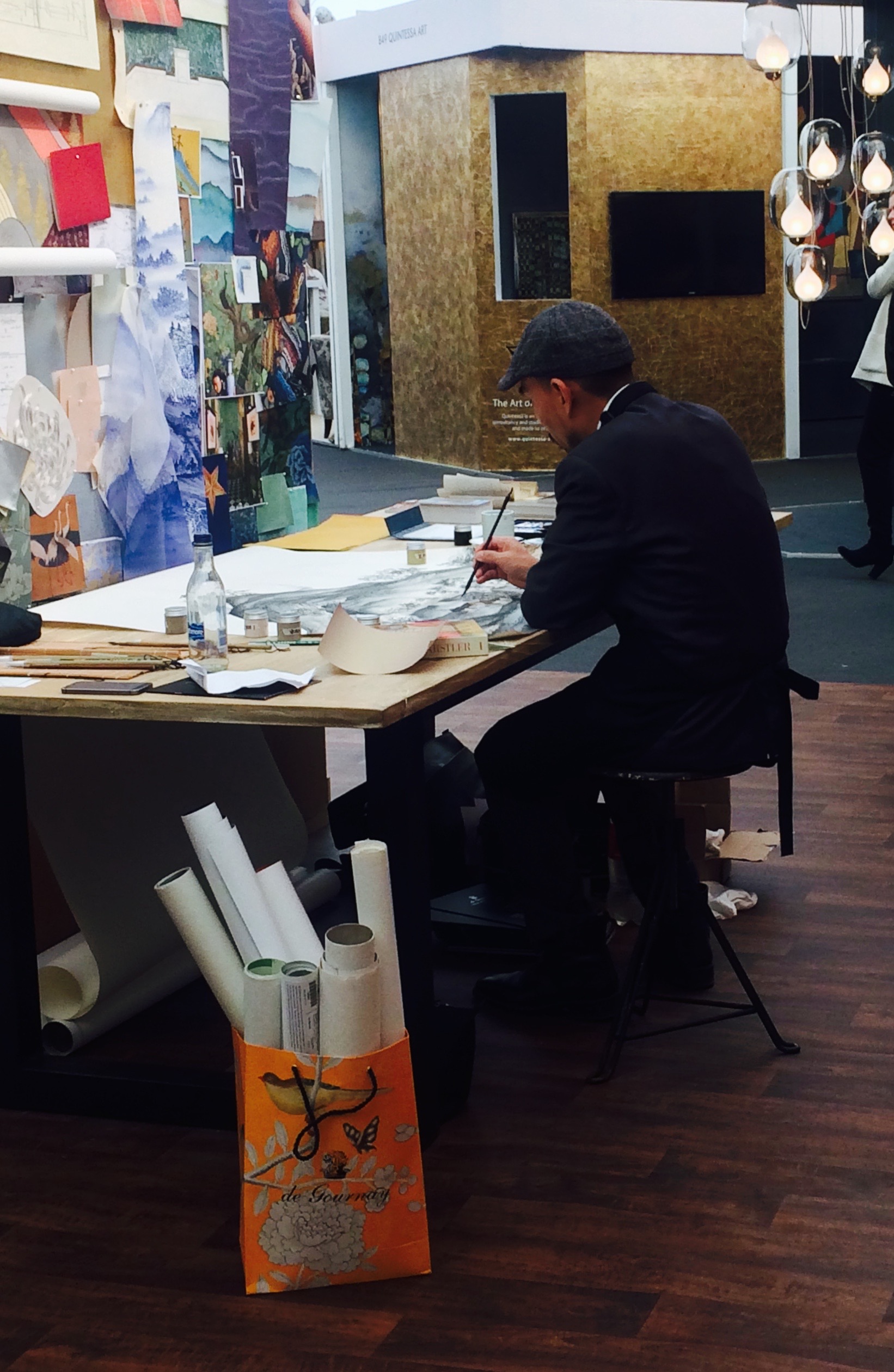Making Luxury - De Gournay artist hand painting wallpapers