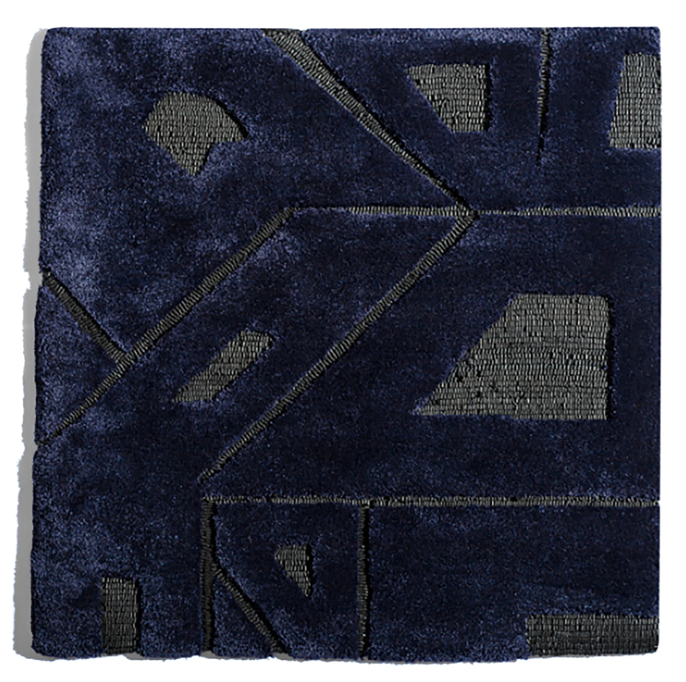 Hand-Tufted rug, bamboo and leather blend, PhB design