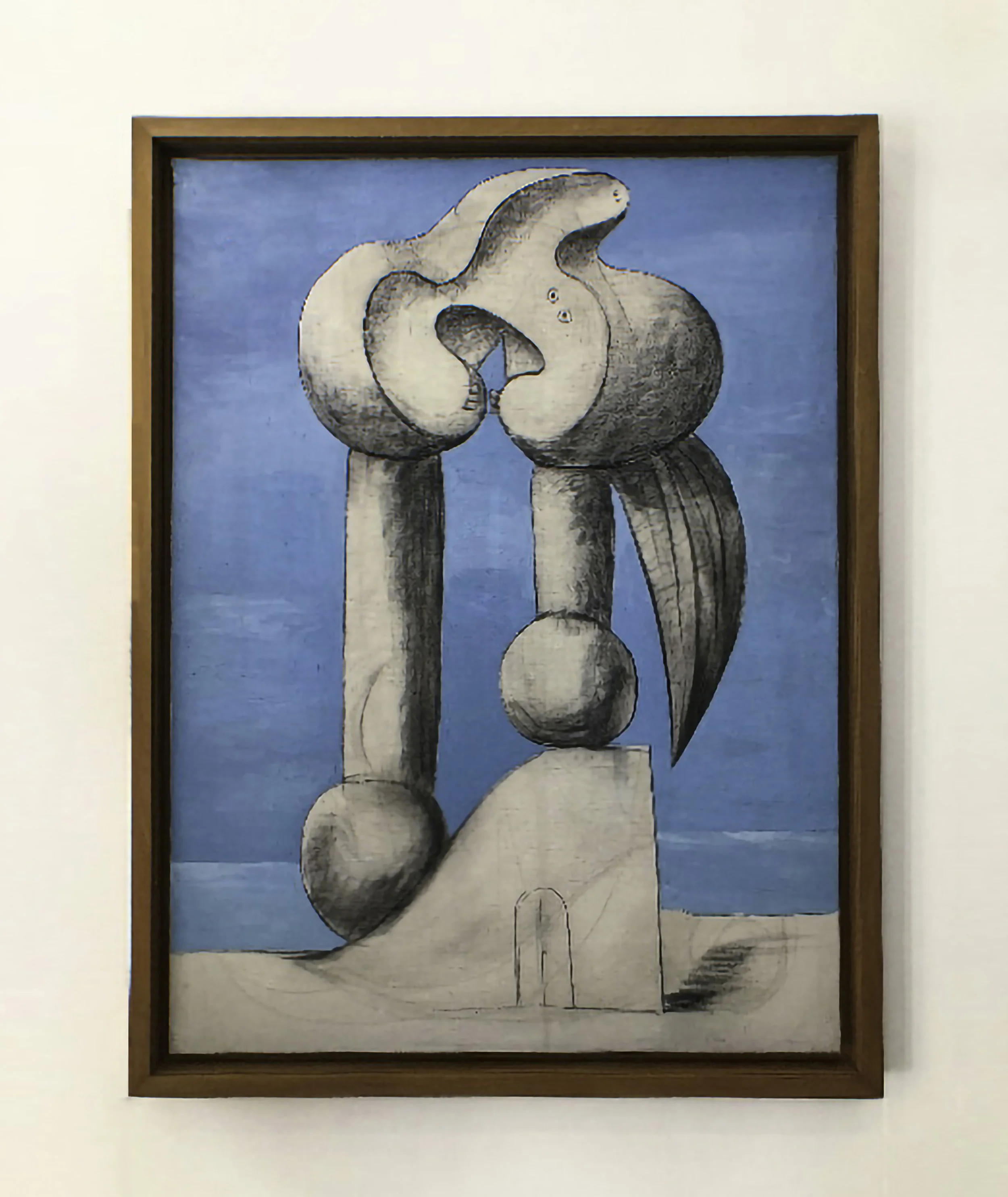 Pablo Picasso, "Figure au bord de la mer", January 1932, oil and black chalk on canvas