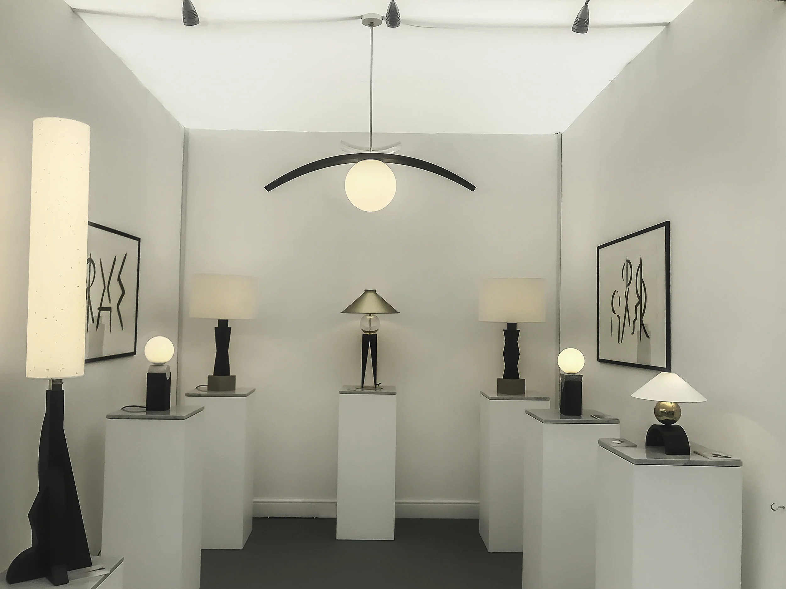 Louis Jobst lighting collection on display at Decorex International 2018