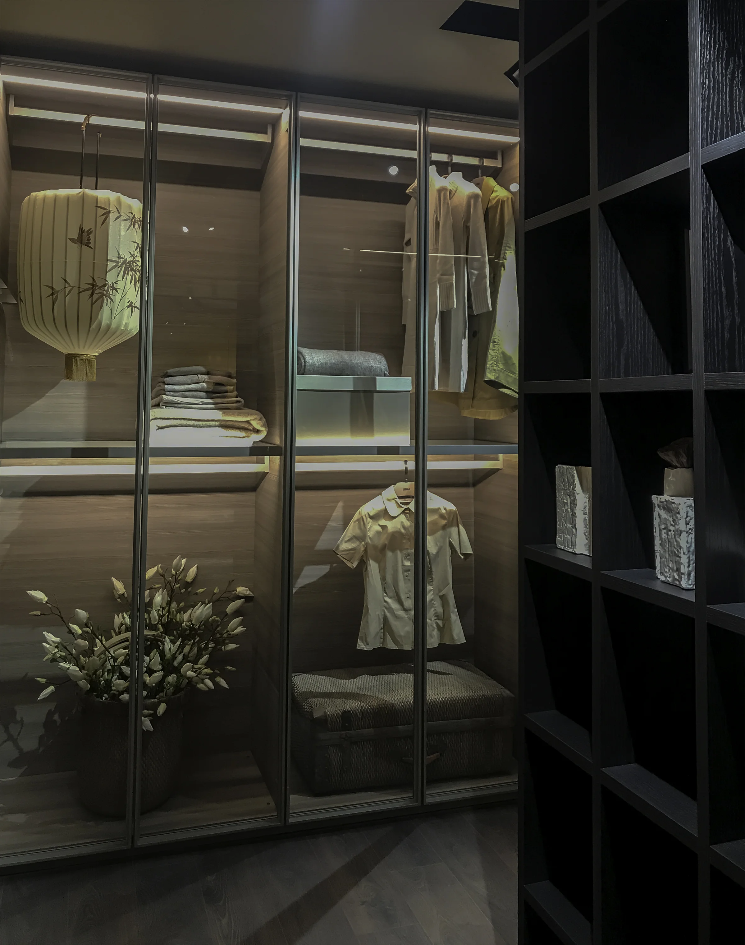 Hangar Walk-In Closet and Selecta Wall System, Salone del Mobile 2019 Design: Officinadesign Lema