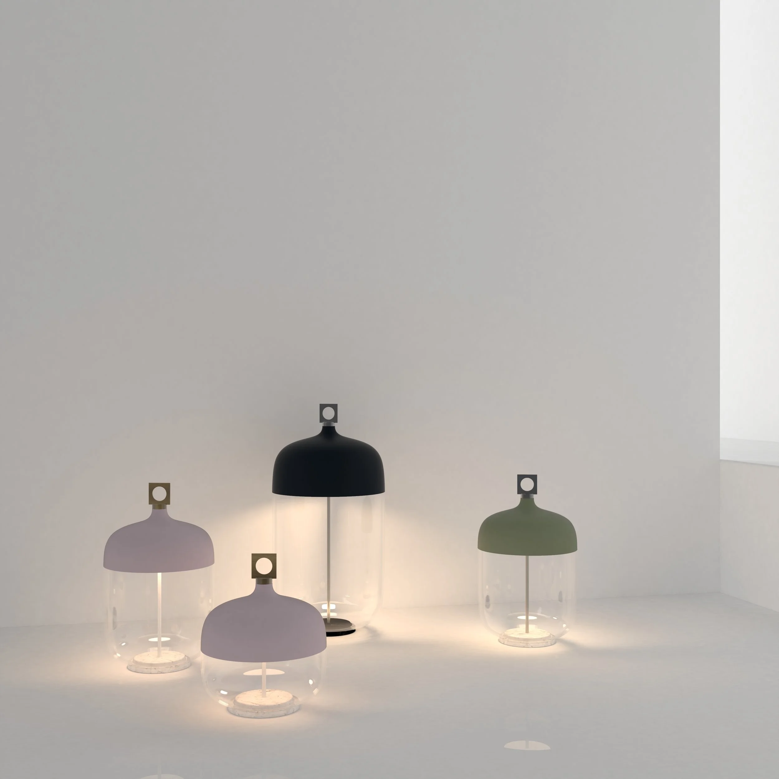 T-Cotta table and floor lamps, 2019 ⓒ Hind Rabii Design by Chiaramonte Marin Studio