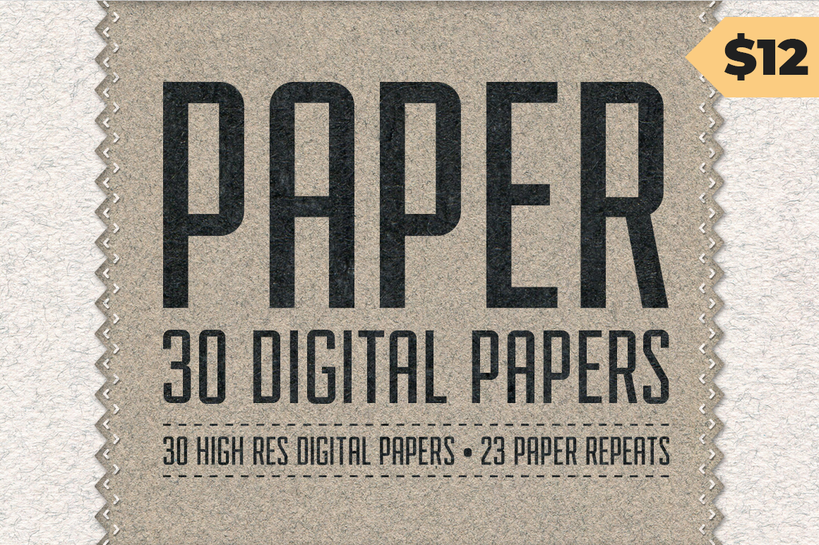 Paper Pack - 30 Digital Paper Textures