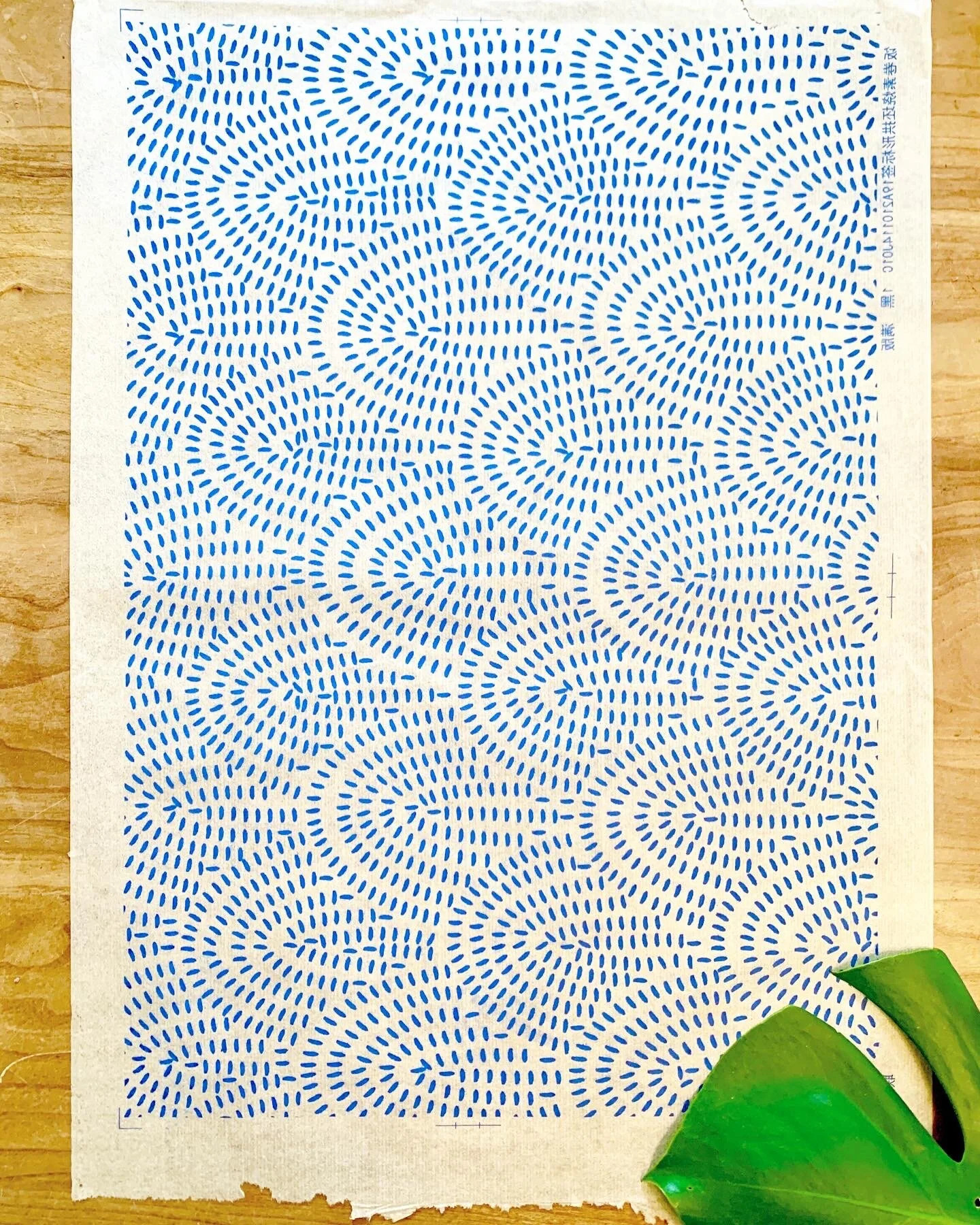 TALLY ARCH Tissue Transfer by Catie Miller / BLUE