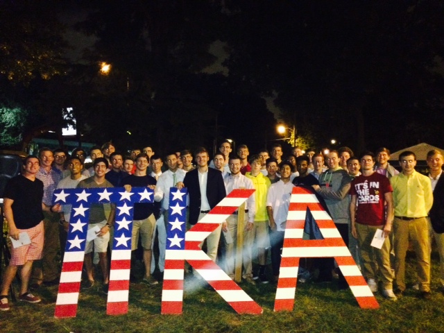 Members of the Alpha Omicron pledge class.