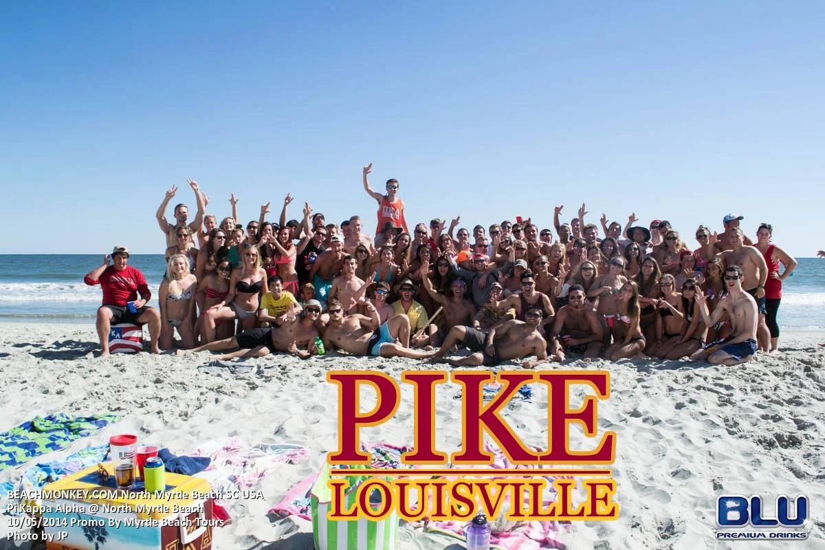 Kappa Zeta soaking up the rays in Myrtle Beach, SC, during Formal.