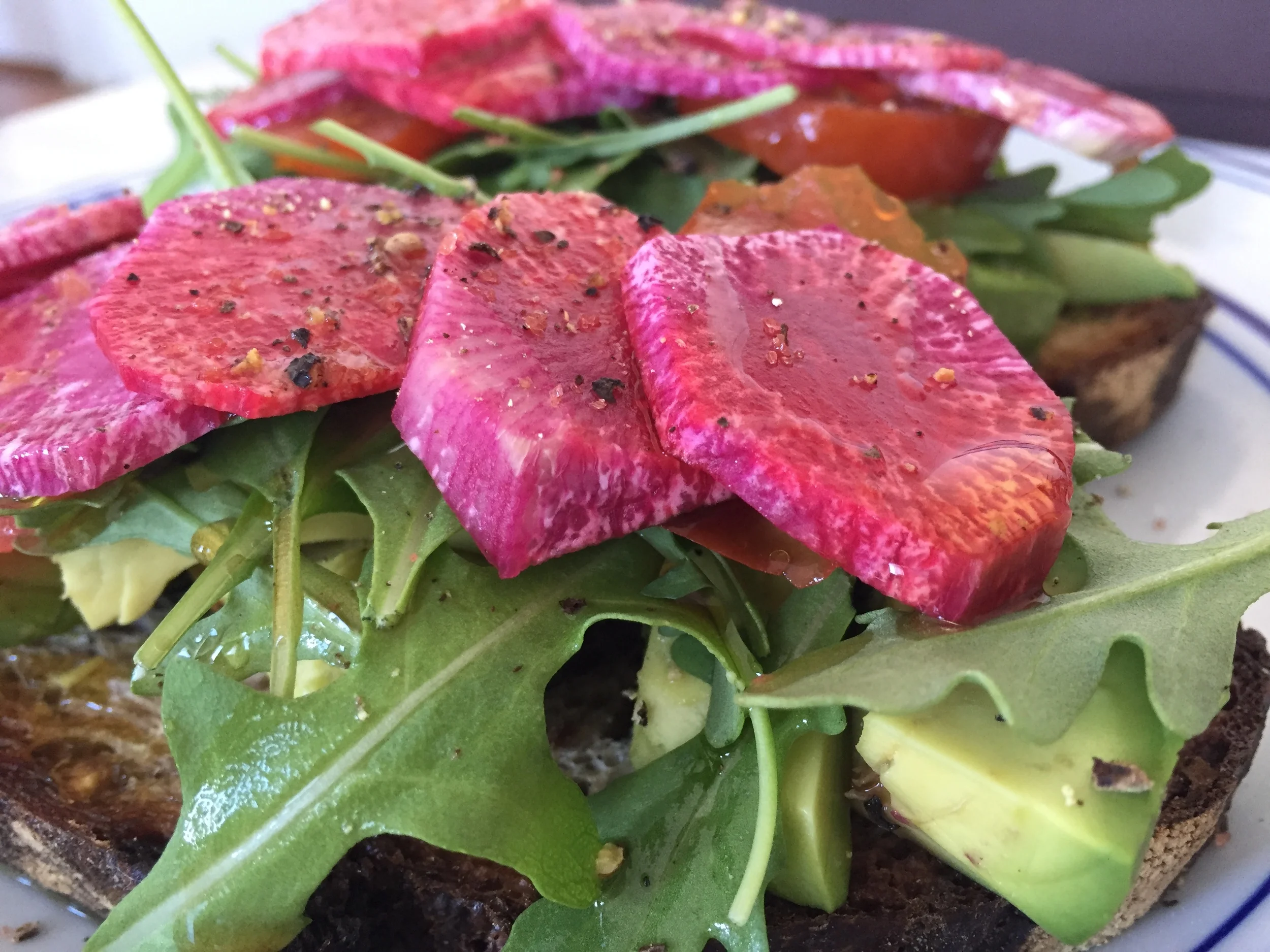 springtime avocado toast