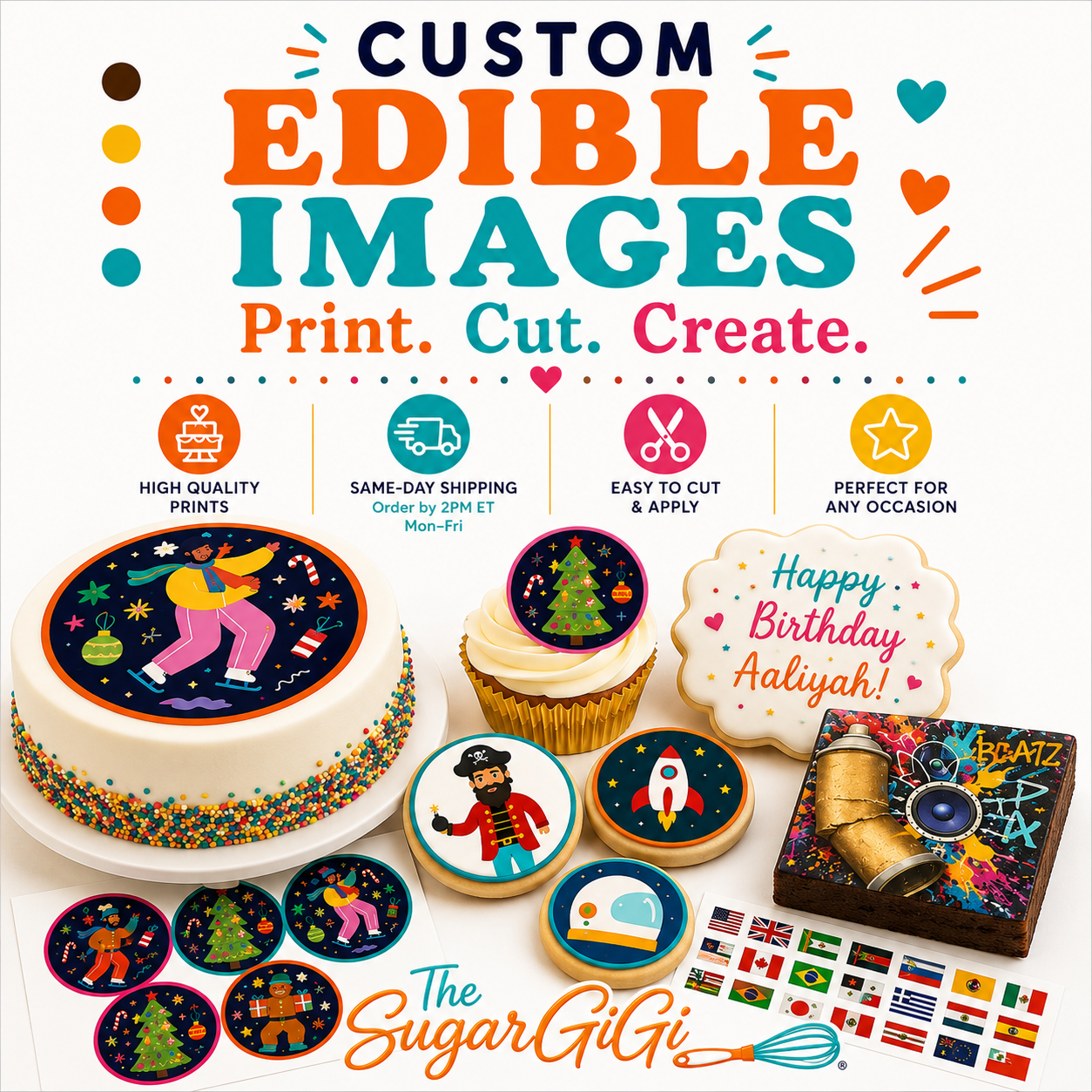 CUSTOM EDIBLE IMAGES