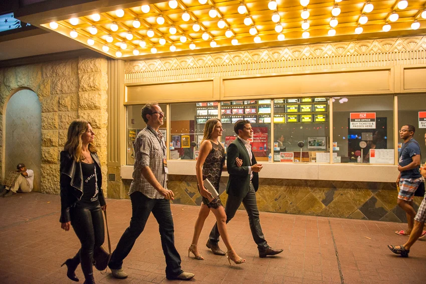  Strutting under the marquee lights of the Reading Gaslamp 