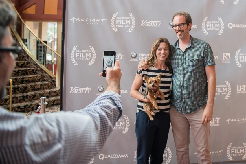  Photo Op - Kasi and Brandon and their biggest fan 