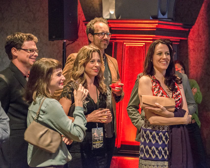  Taking it all in at the Filmmakers Award Show 