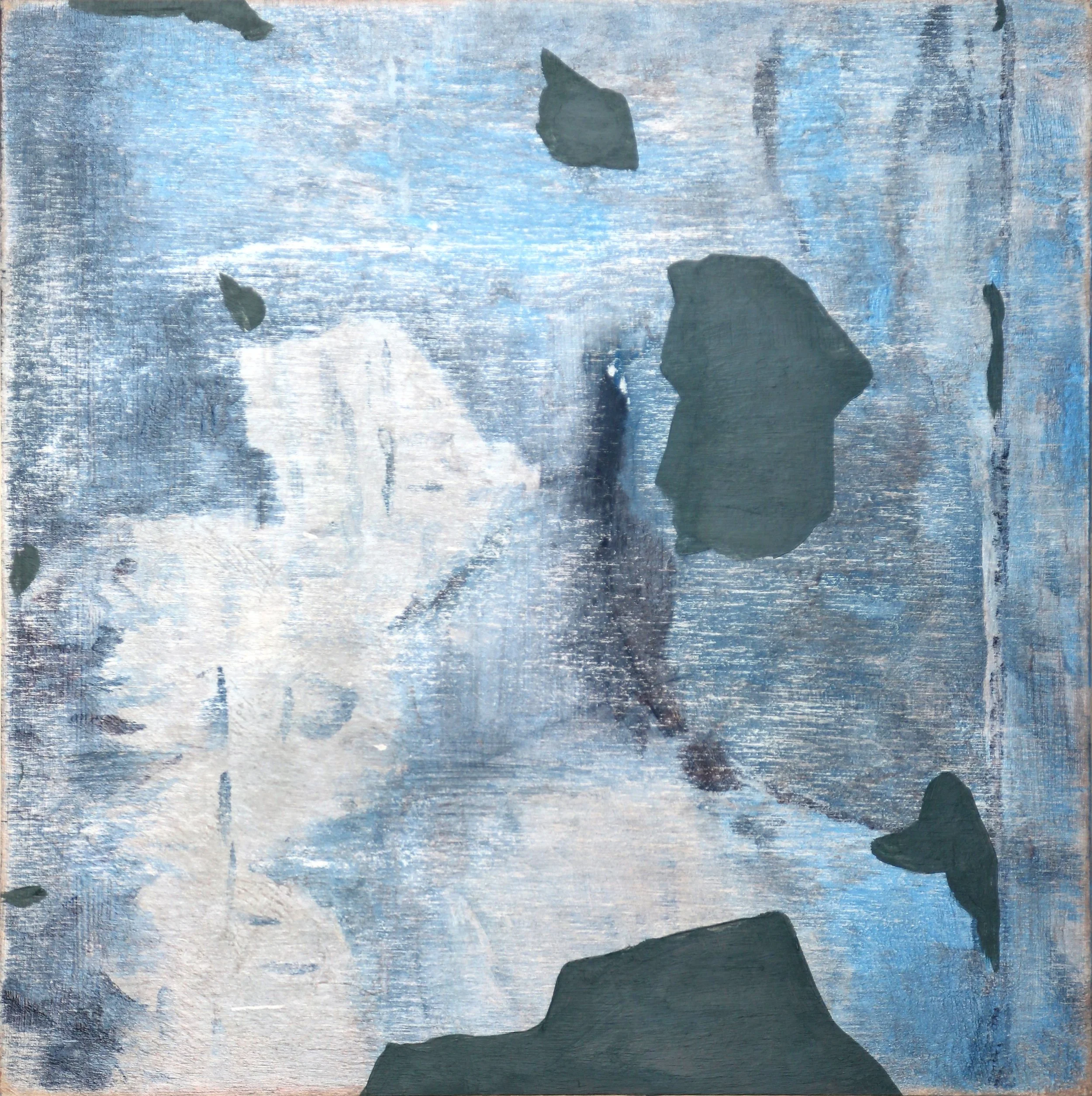   12 in x 12 in    Acrylic &amp; Plaster on Panel    2018  