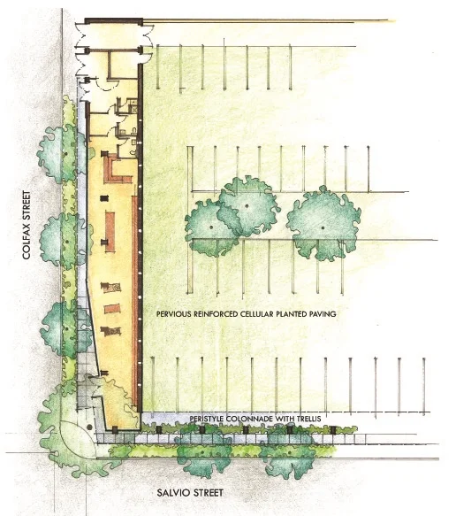Plan rendering of site