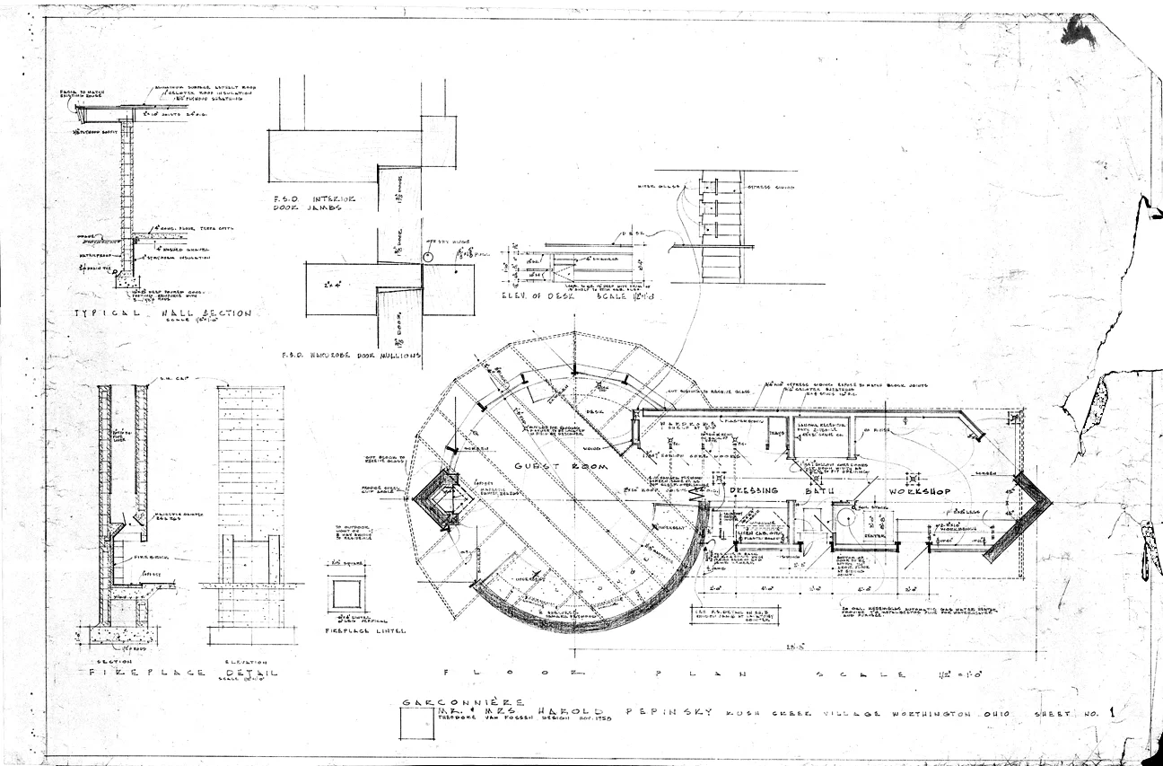 Fig. 1 > Pepinsky Guest House, designed by Theodore van Fossen, 1959
