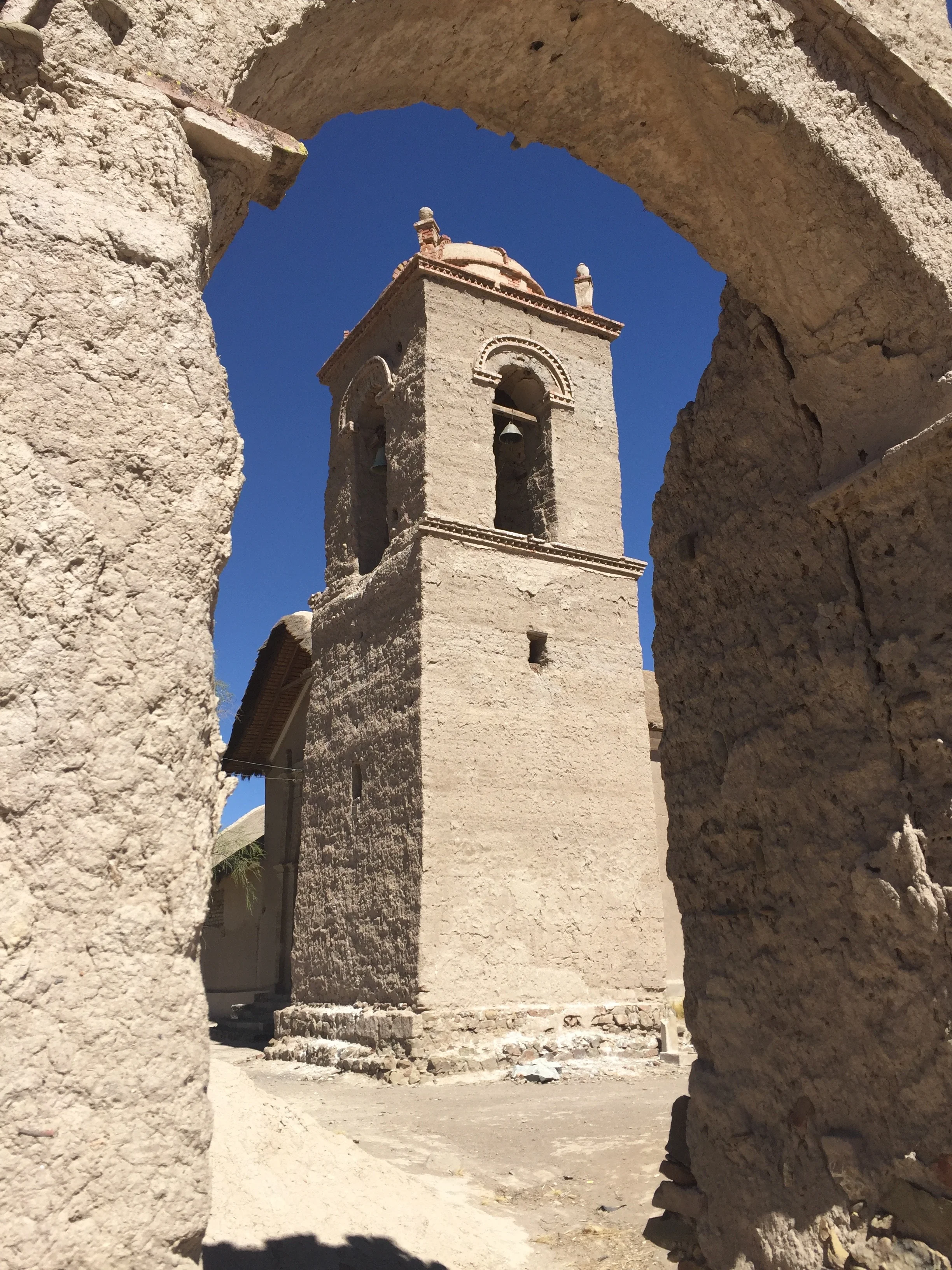 Ruins of a Spanish mission constructed in 1785 at an altitude of 12,000 feet. Oruro, Bolivia