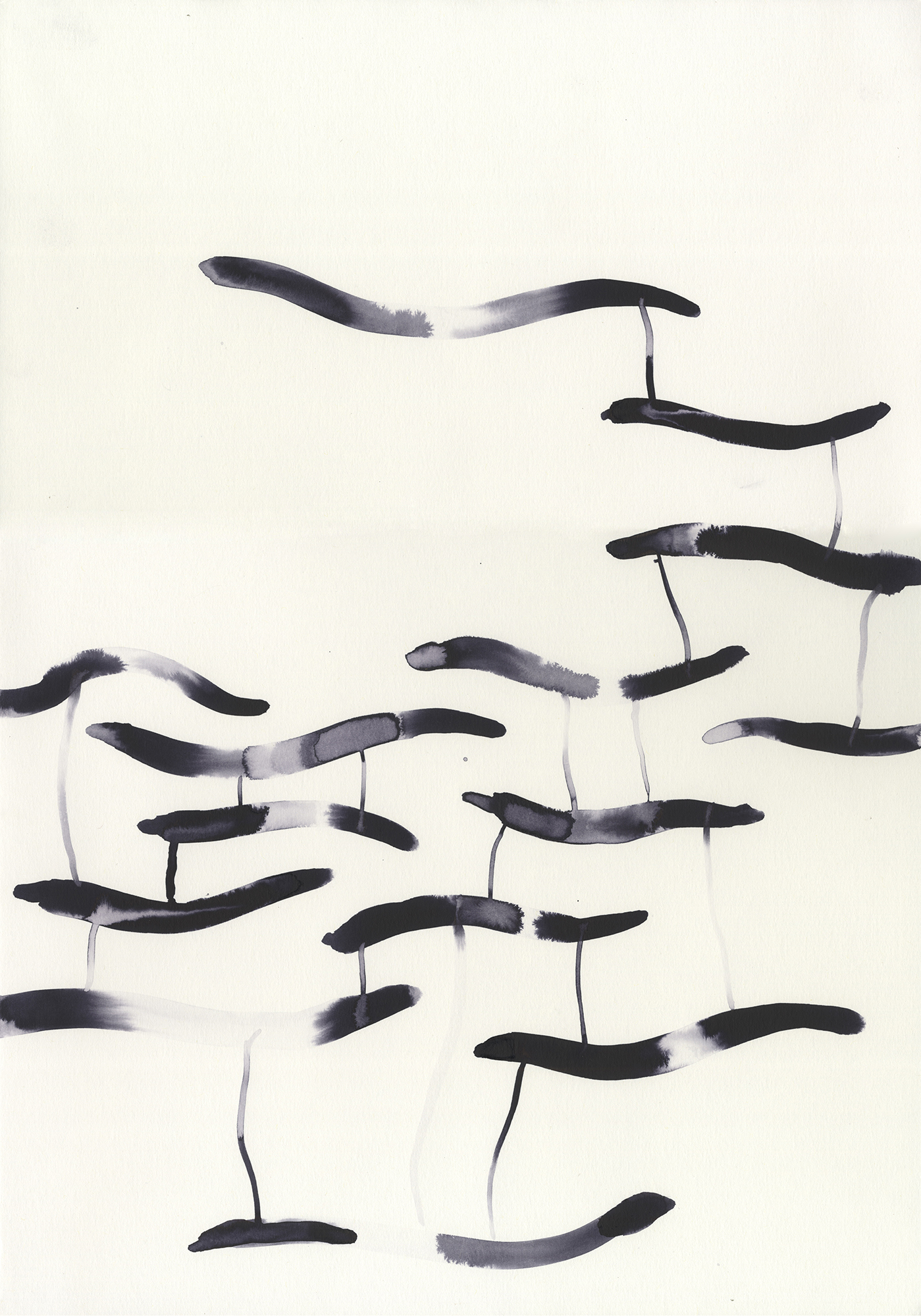 Ink on paper, 29.7 x 42.0cm, 2014